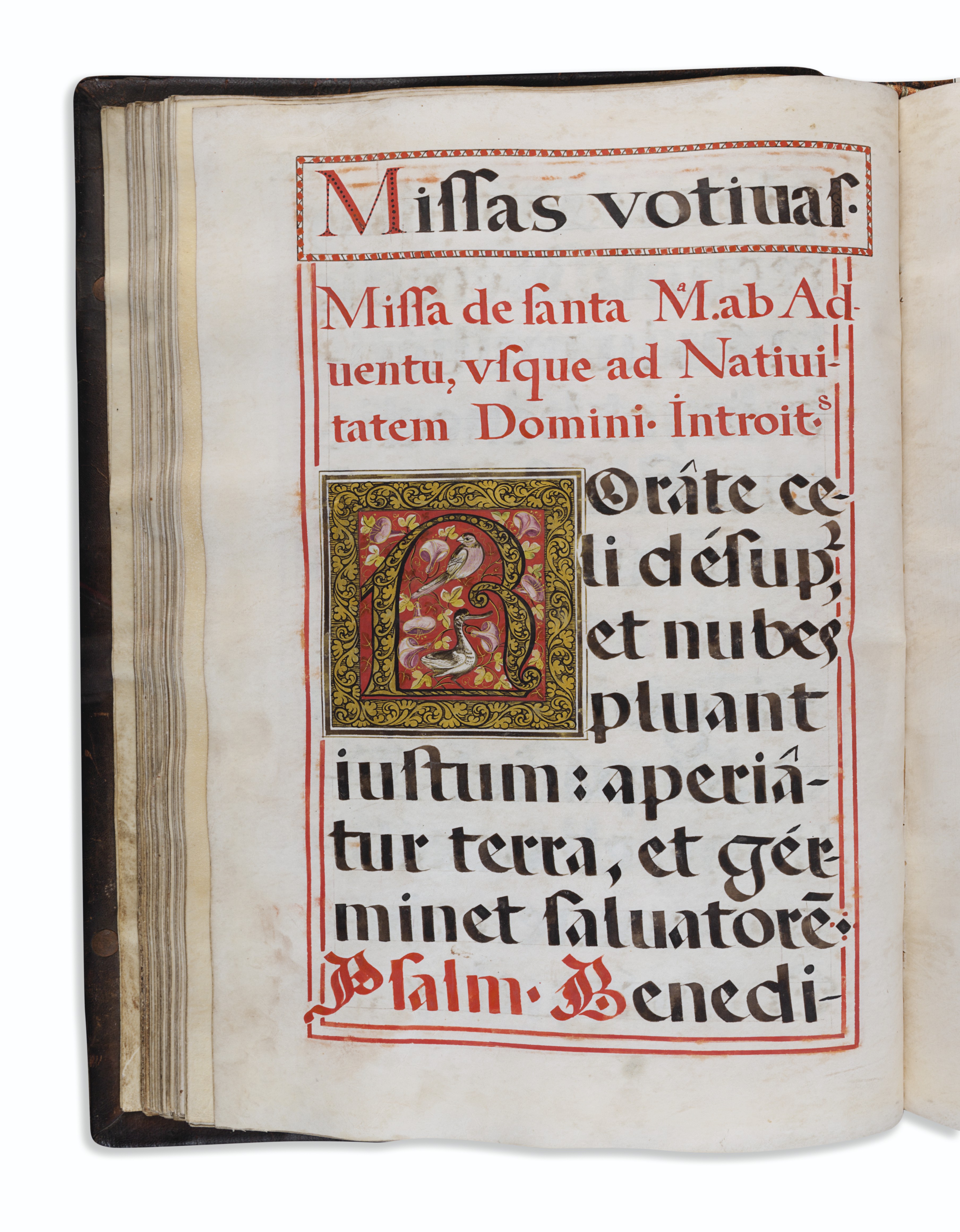MEXICAN ILLUMINATED MISSAL Illuminated manuscript on vellum, in Latin