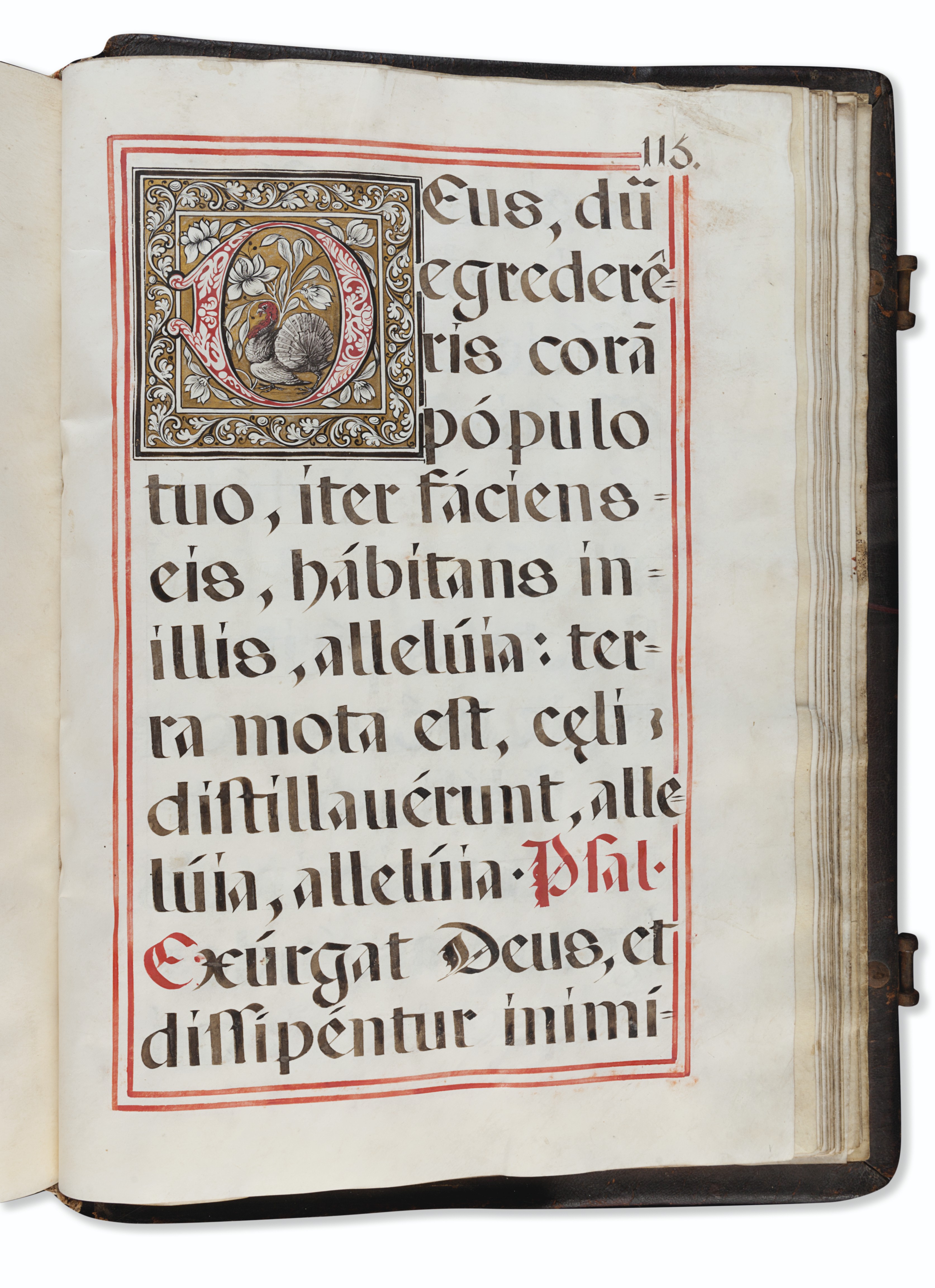 MEXICAN ILLUMINATED MISSAL Illuminated manuscript on vellum, in Latin