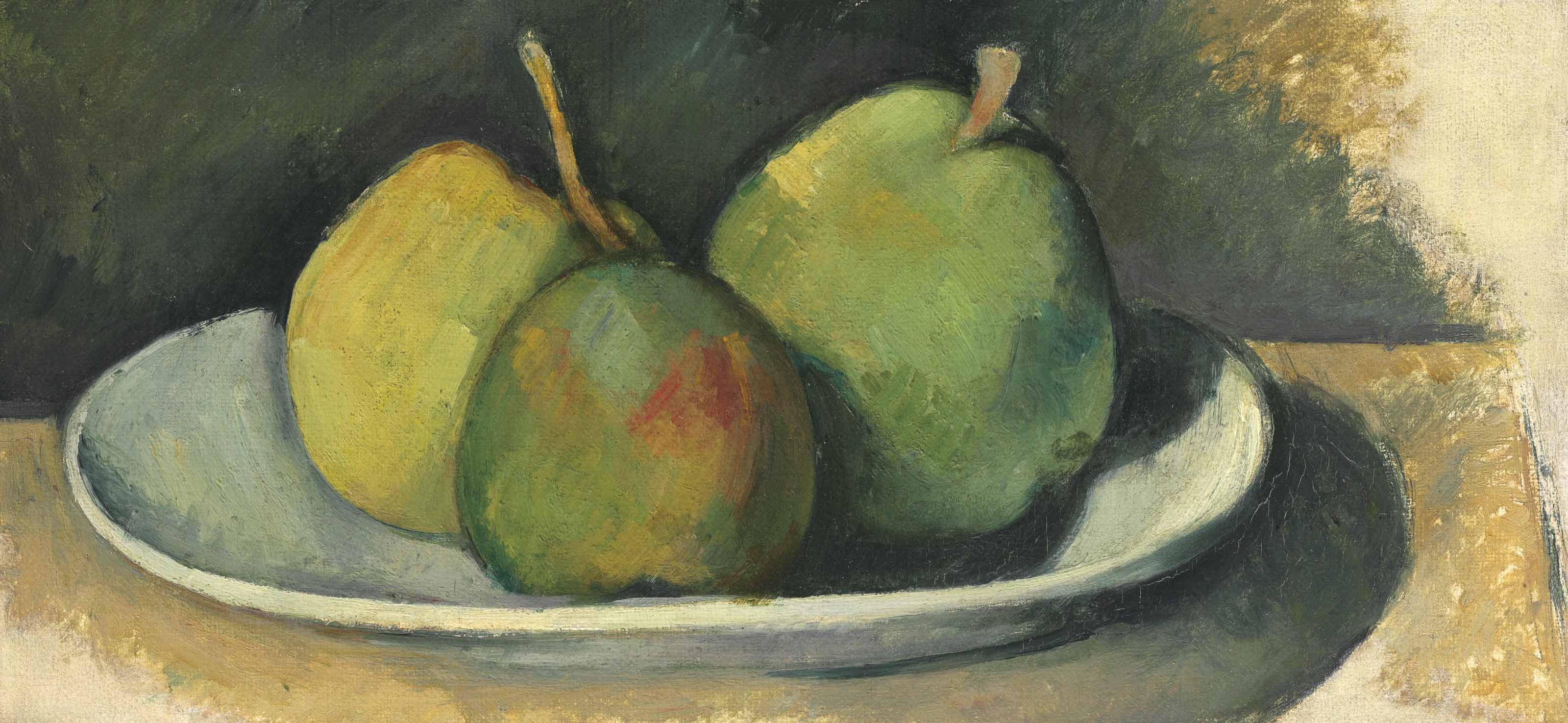 Paul Cezanne 1839 1906 Poires Dans Une Assiette Blanche 20th