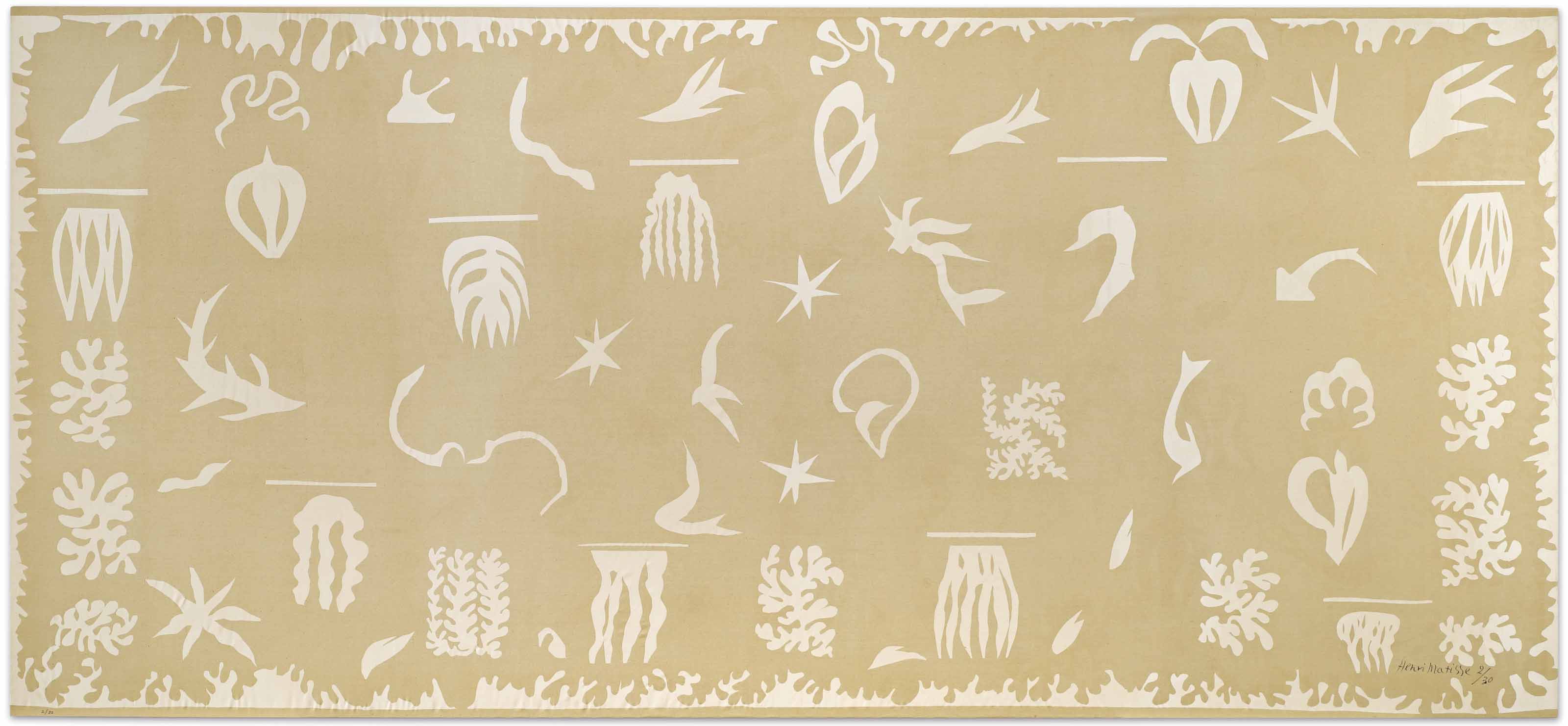 Lithographie Henri Matisse 'Oceanie Le Mer' - Signée Et Numérotée Au Crayon - Avec COA