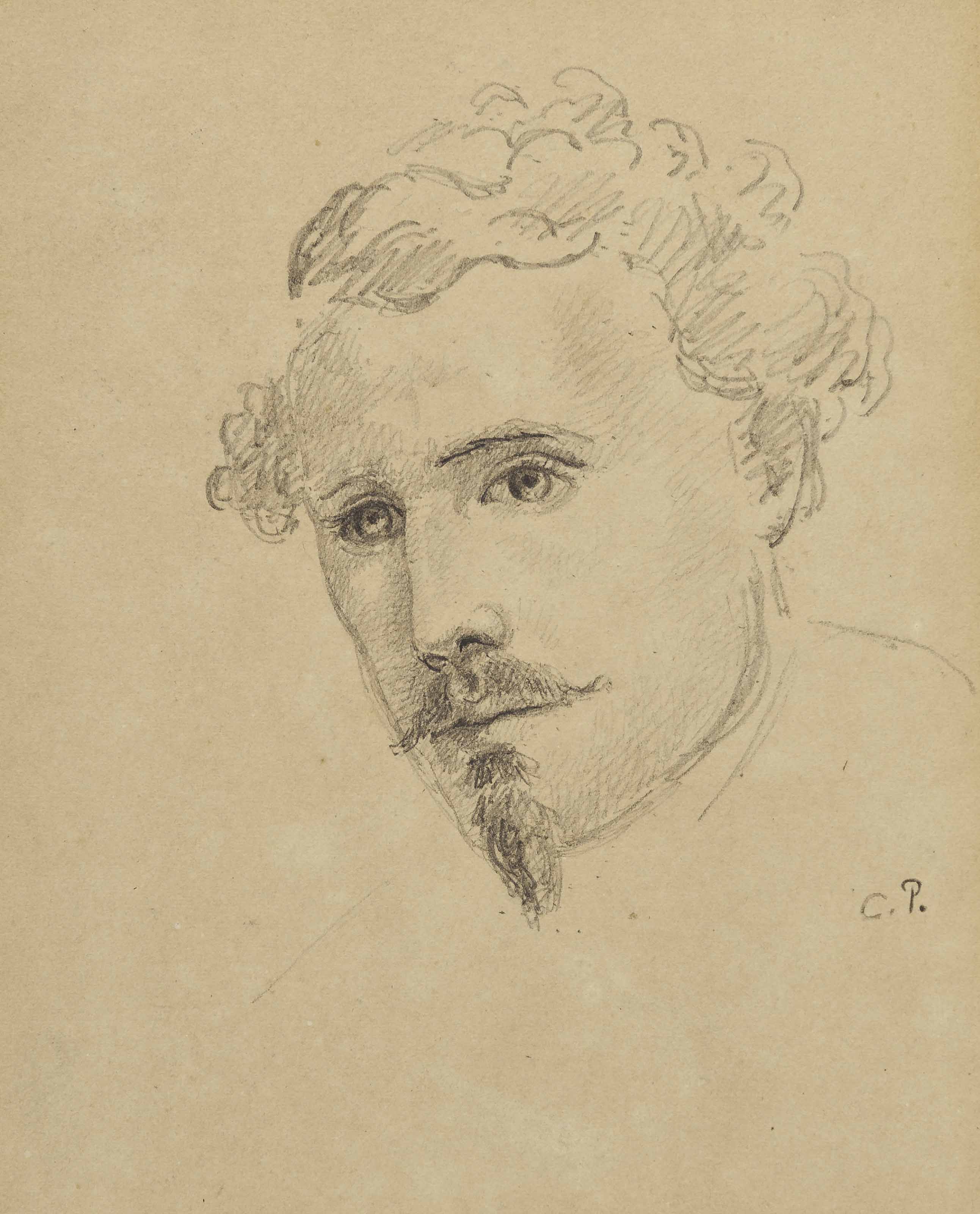 Autoportrait (recto); Deux esquisses d'un âne (verso)