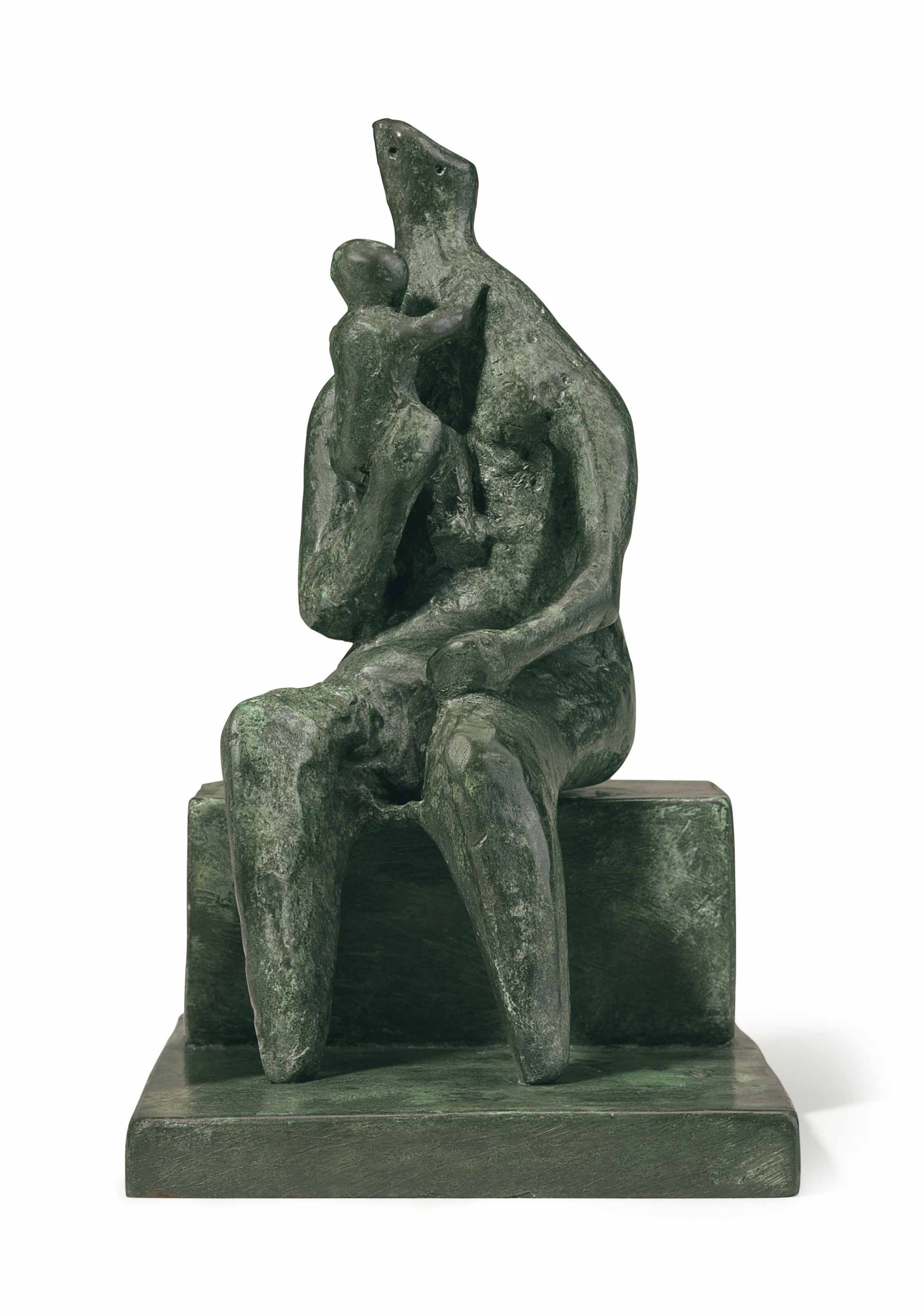 Seated Mother and Baby
