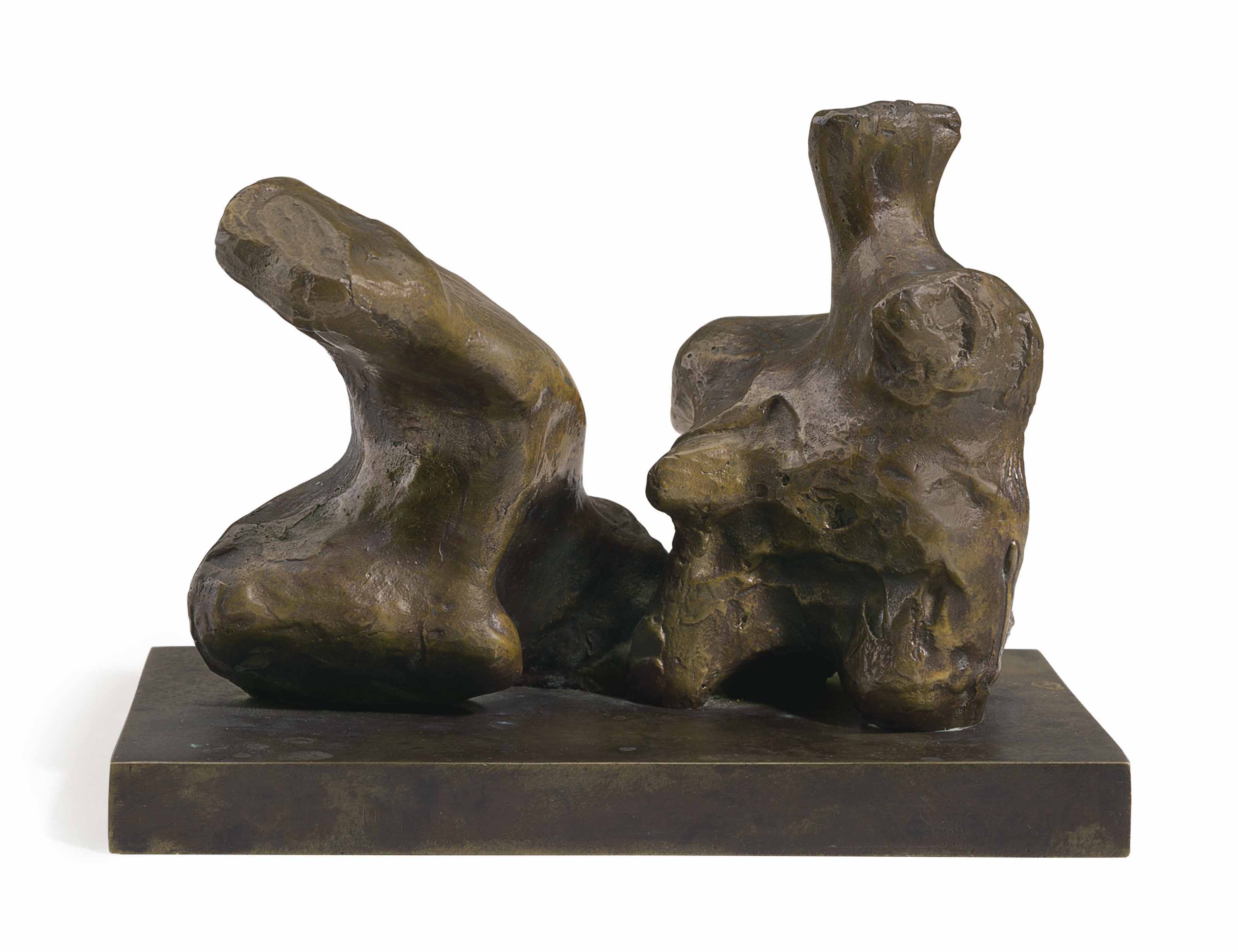 Maquette for Two Piece Reclining Figure No. 1