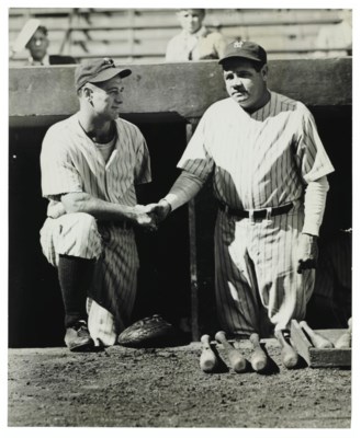 starting lineup babe ruth lou gehrig