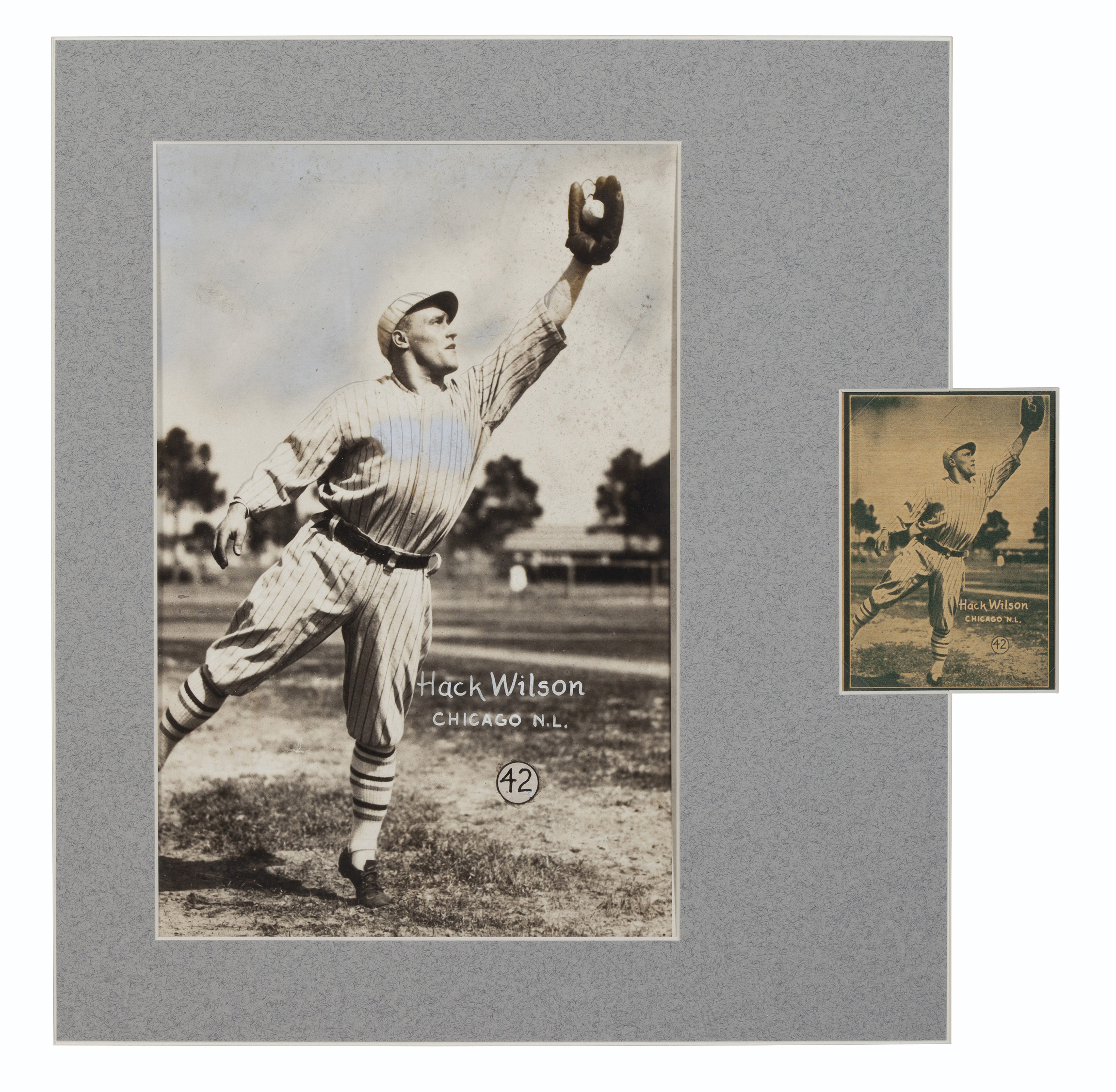 1931 W517 Hack Wilson Baseball Card Production Mock Up Christie S