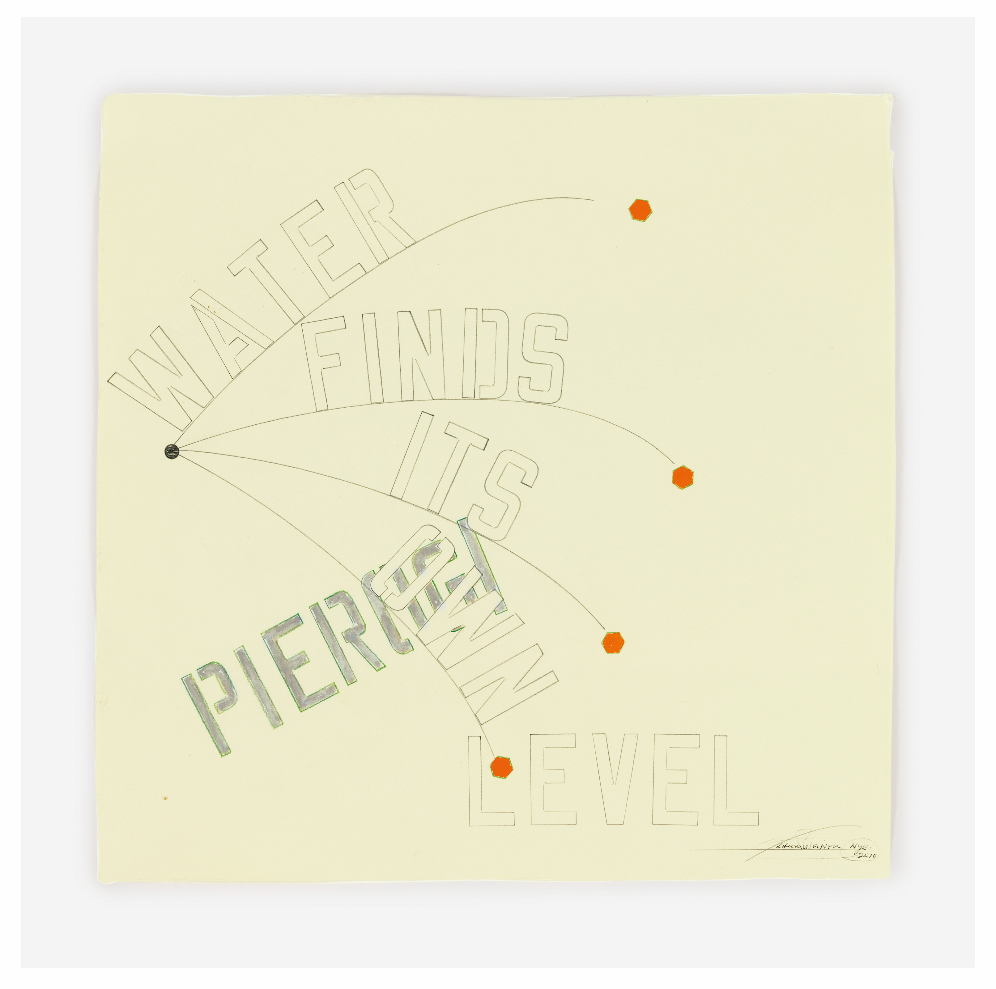 LAWRENCE WEINER (B. 1940), Pierogi | Christie's