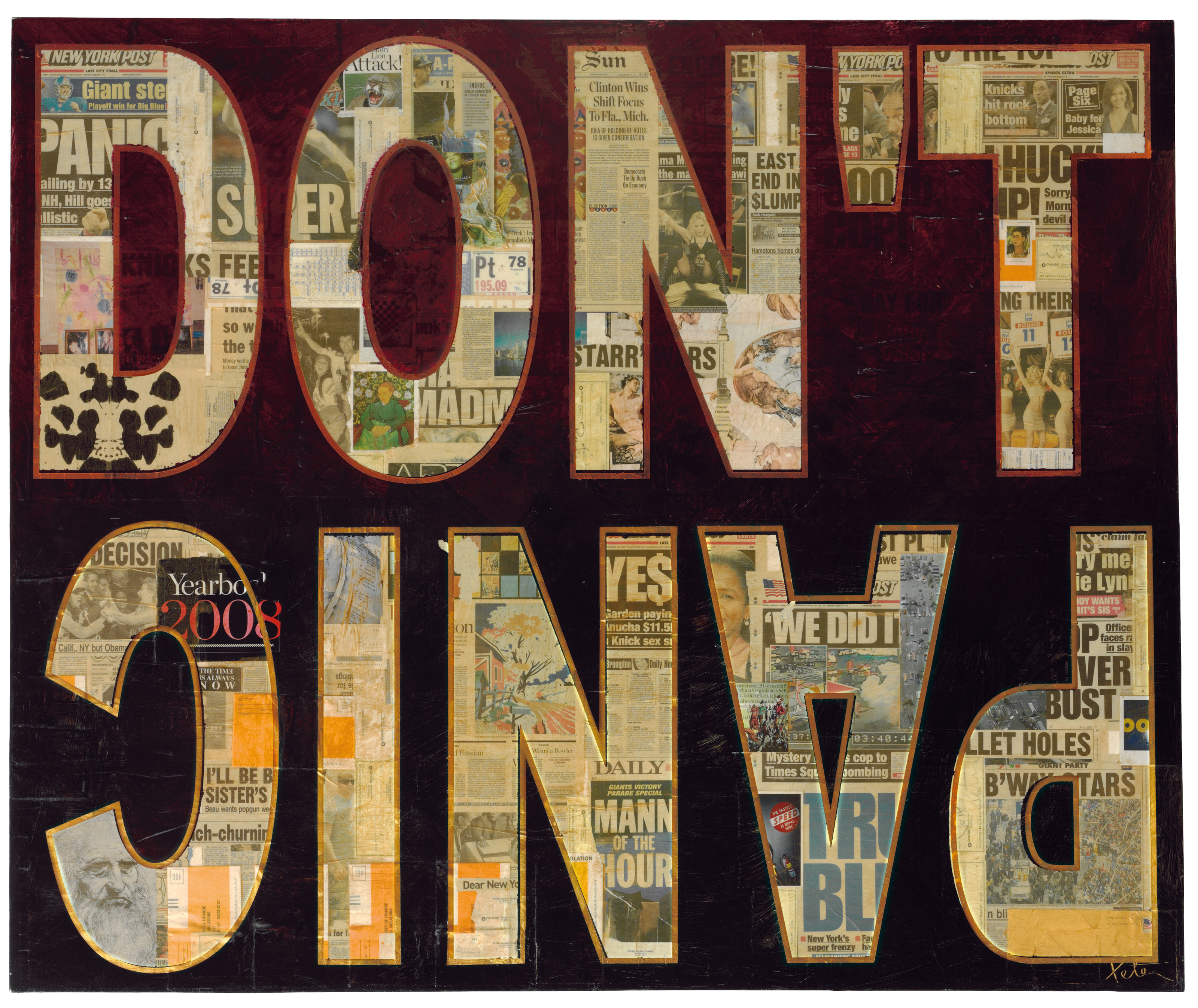 PETER TUNNEY (B. 1961), Donâ€™t Panic | Christieâ€™s