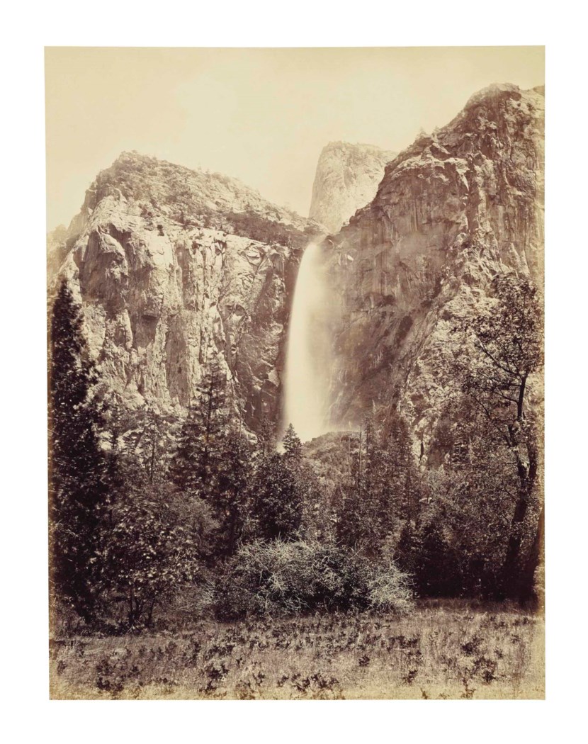 Carleton E. Watkins (1829–1916), Bridalveil Fall, Yosemite, 1865–1866 ...