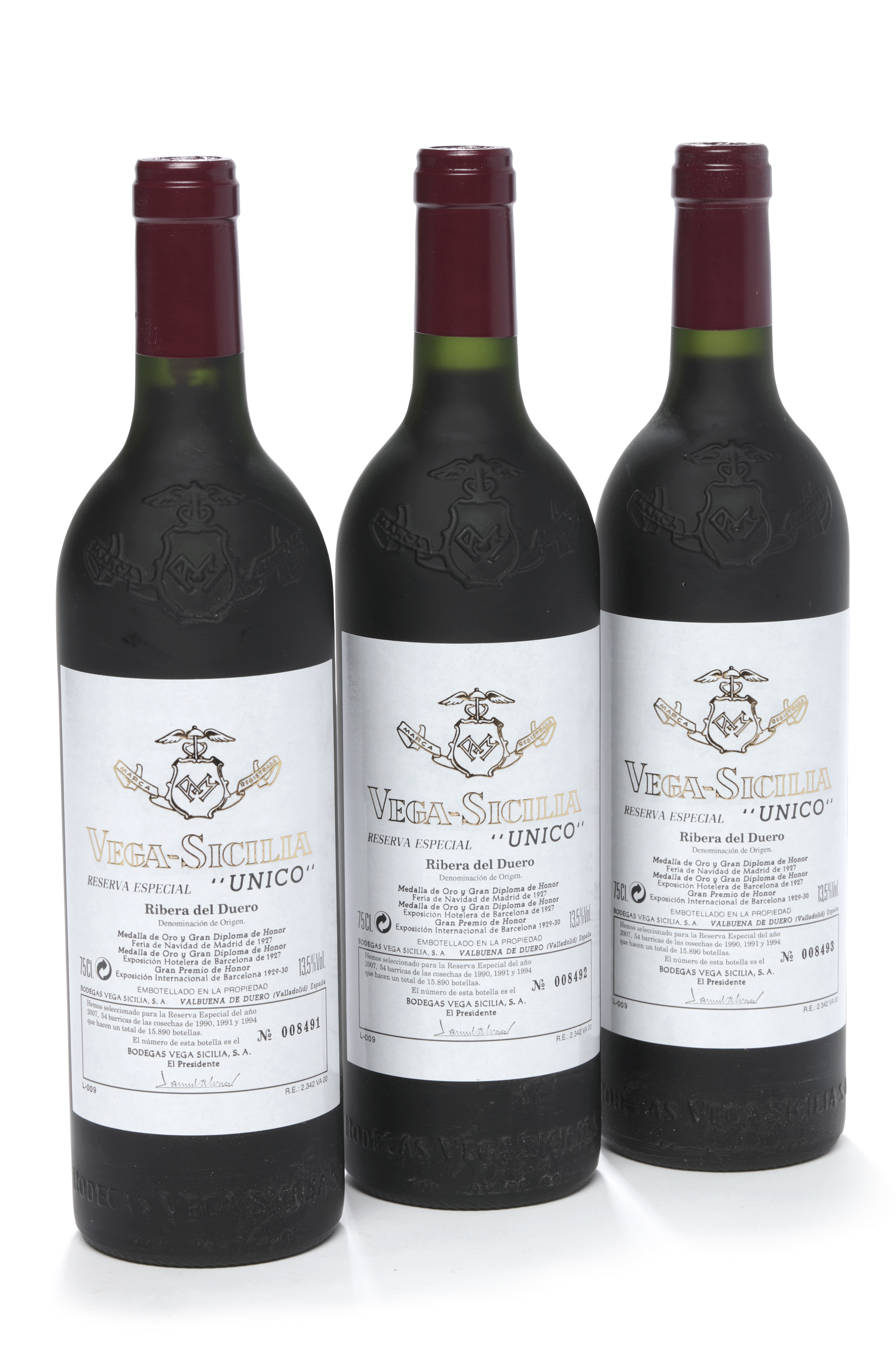 Vega Sicilia, Unico 1990 , 12 bottles per lot Christie's