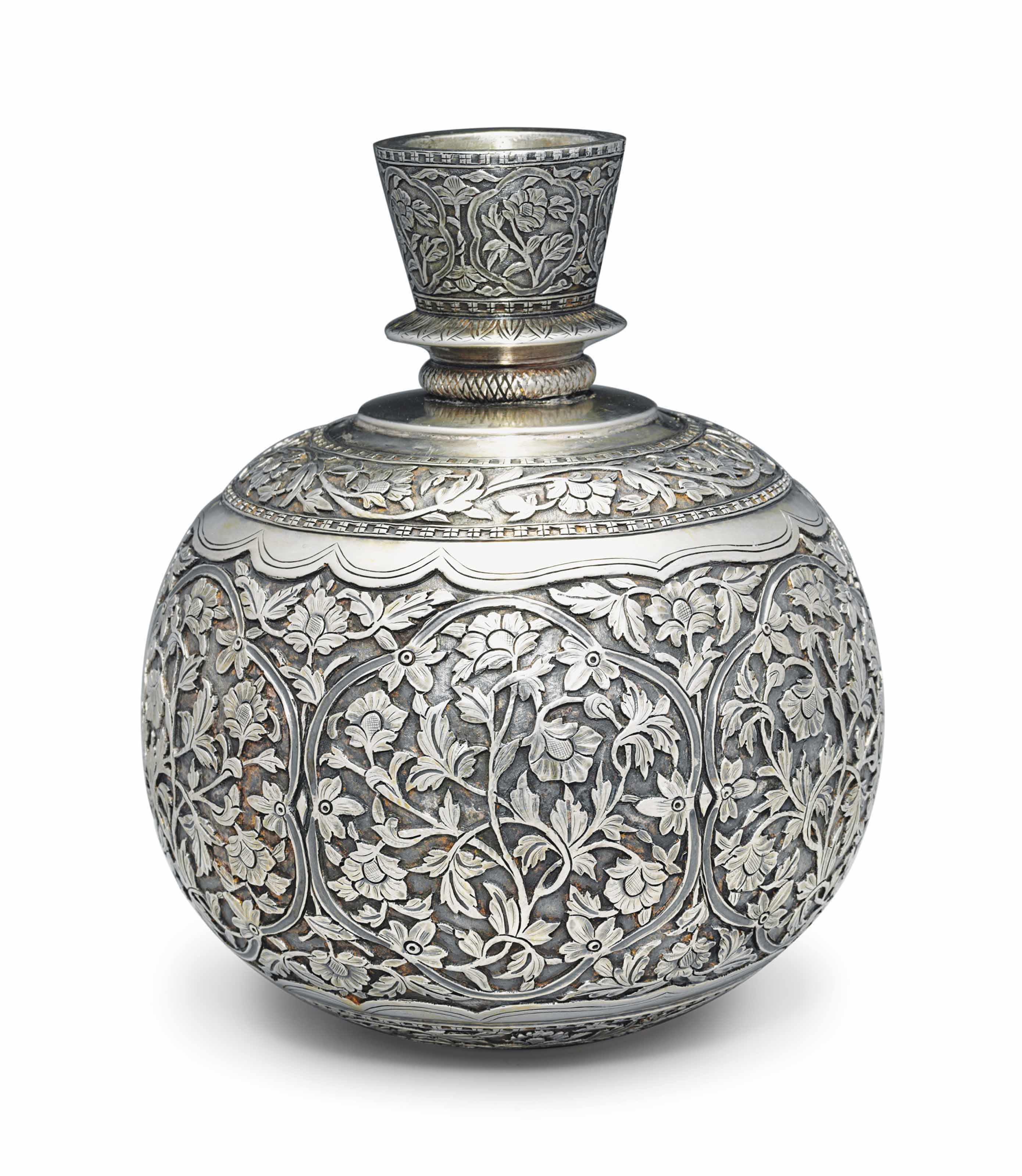 A SILVEREDMETAL HOOKAH BASE , INDIA, PROBABLY MODERN Christie's