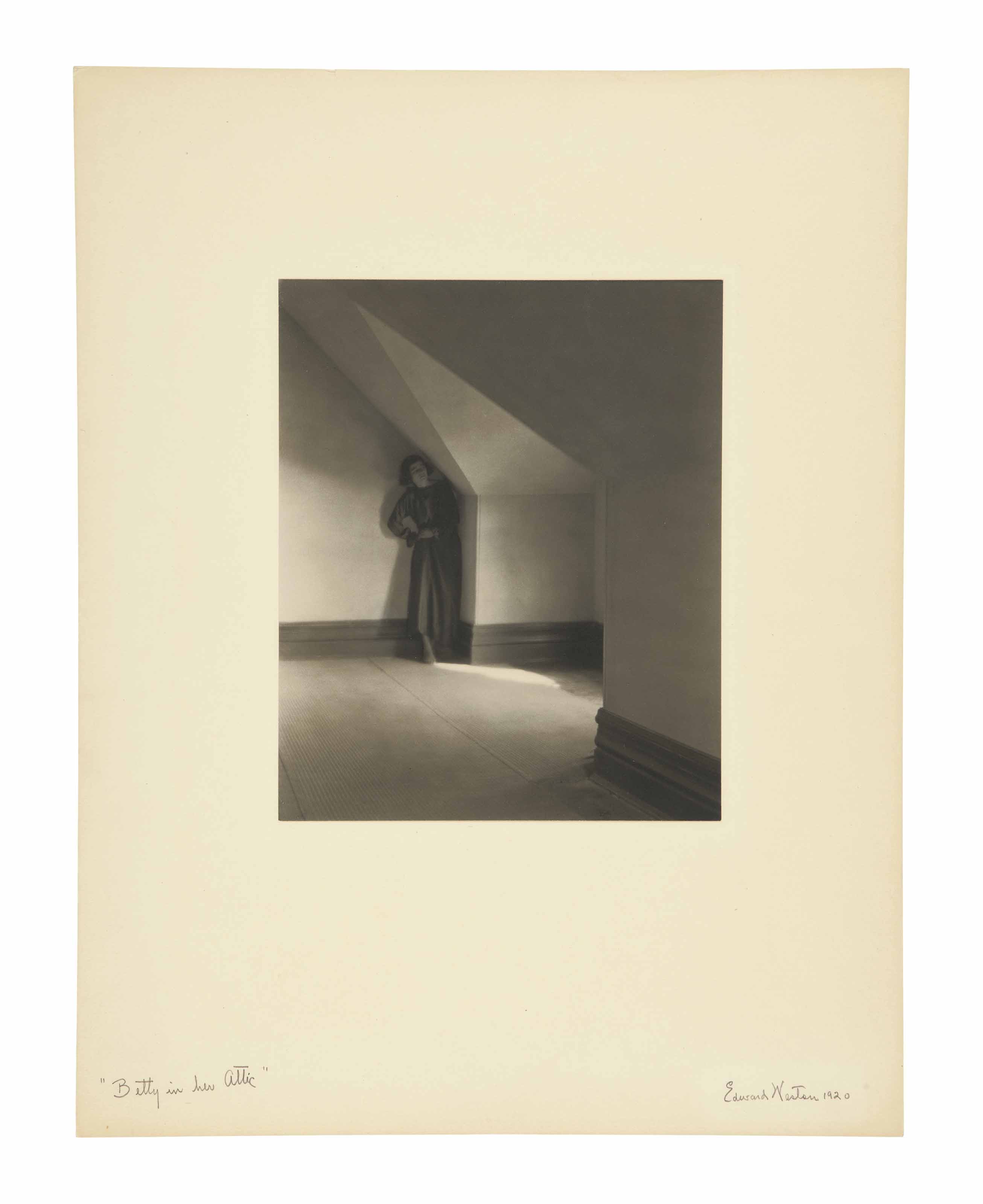 EDWARD WESTON (18861958) , Betty in Her Attic, 1920 Christie's