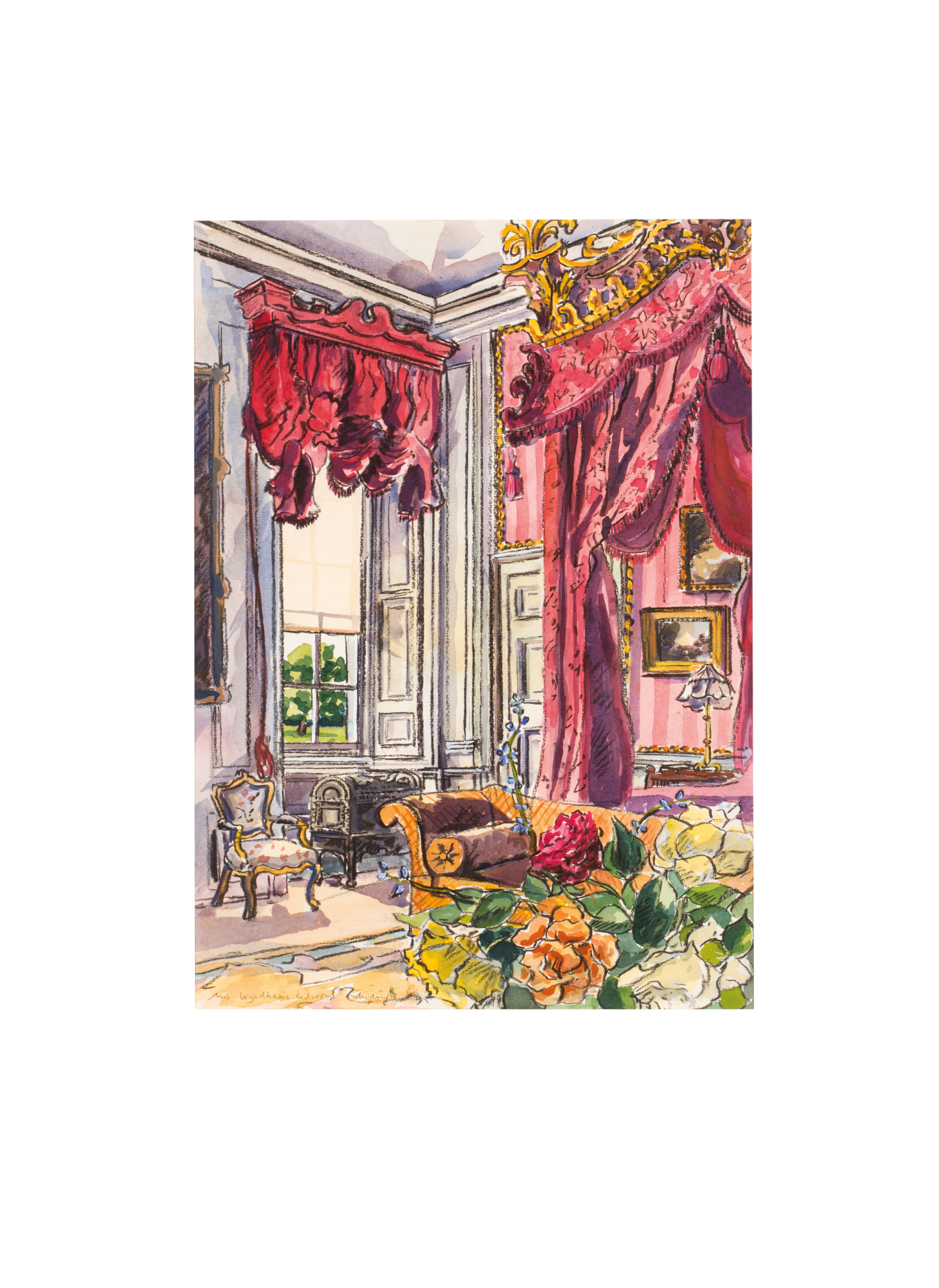 TEDDY MILLINGTON-DRAKE (BRITISH, 1932-1994), Mrs. Wyndham's Bedroom