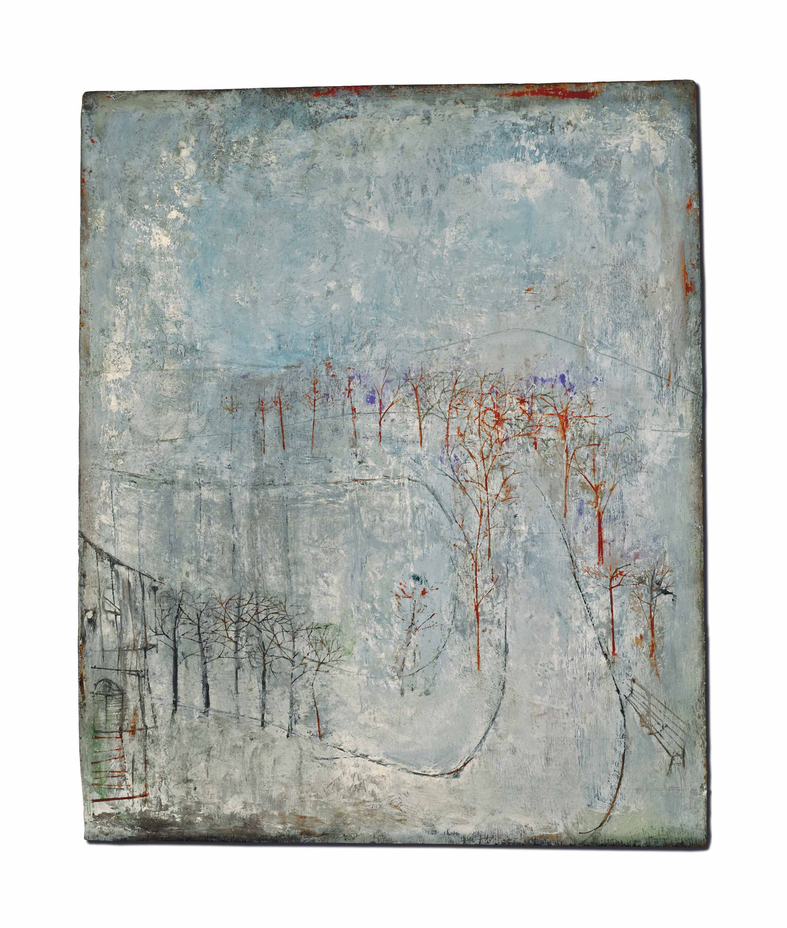 Sans titre (Chemin bordé d'arbres)