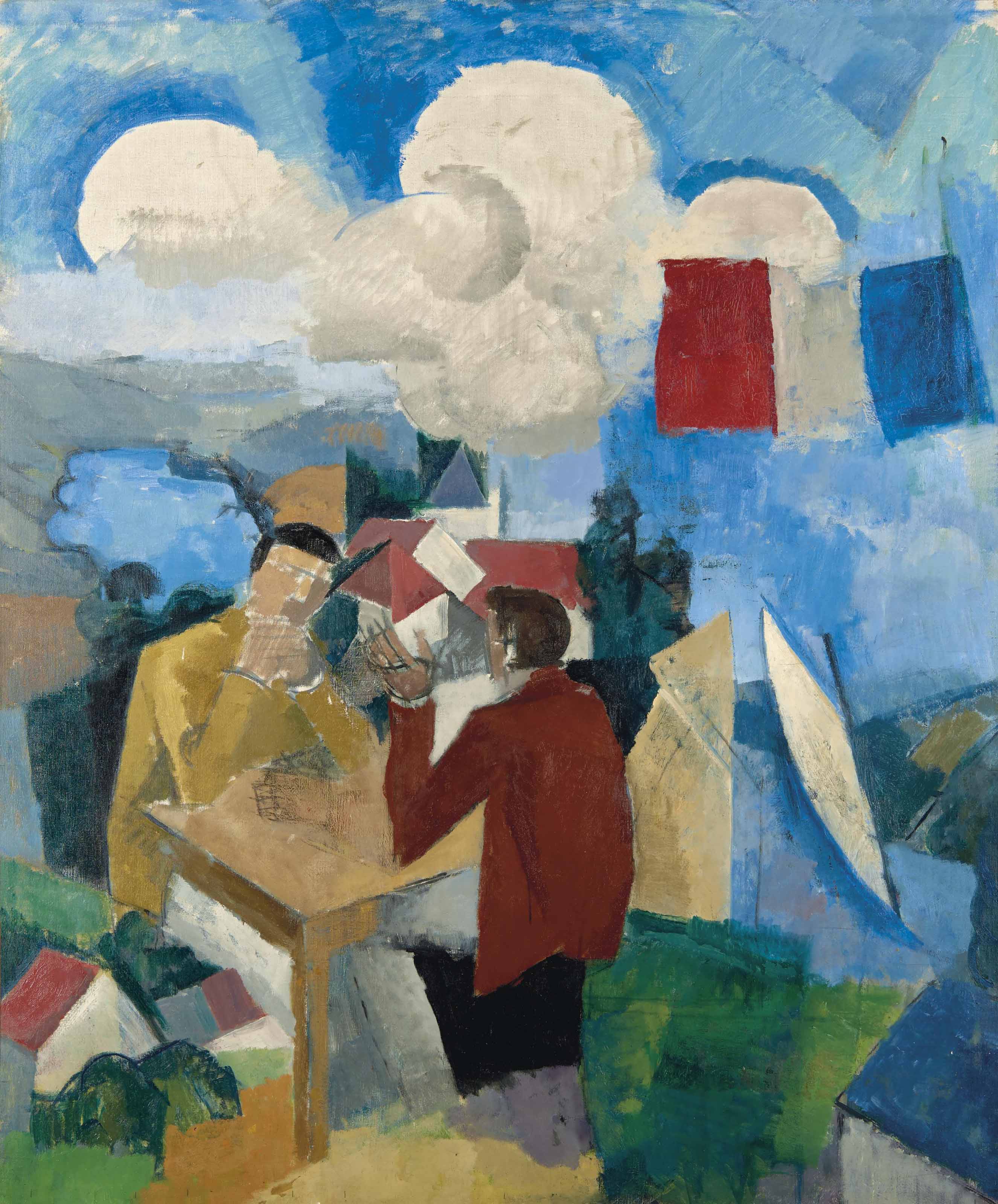 Roger De La Fresnaye 1885 1925 La Conquete De L Air Avec Deux Personnages 20th Century Paintings Christie S
