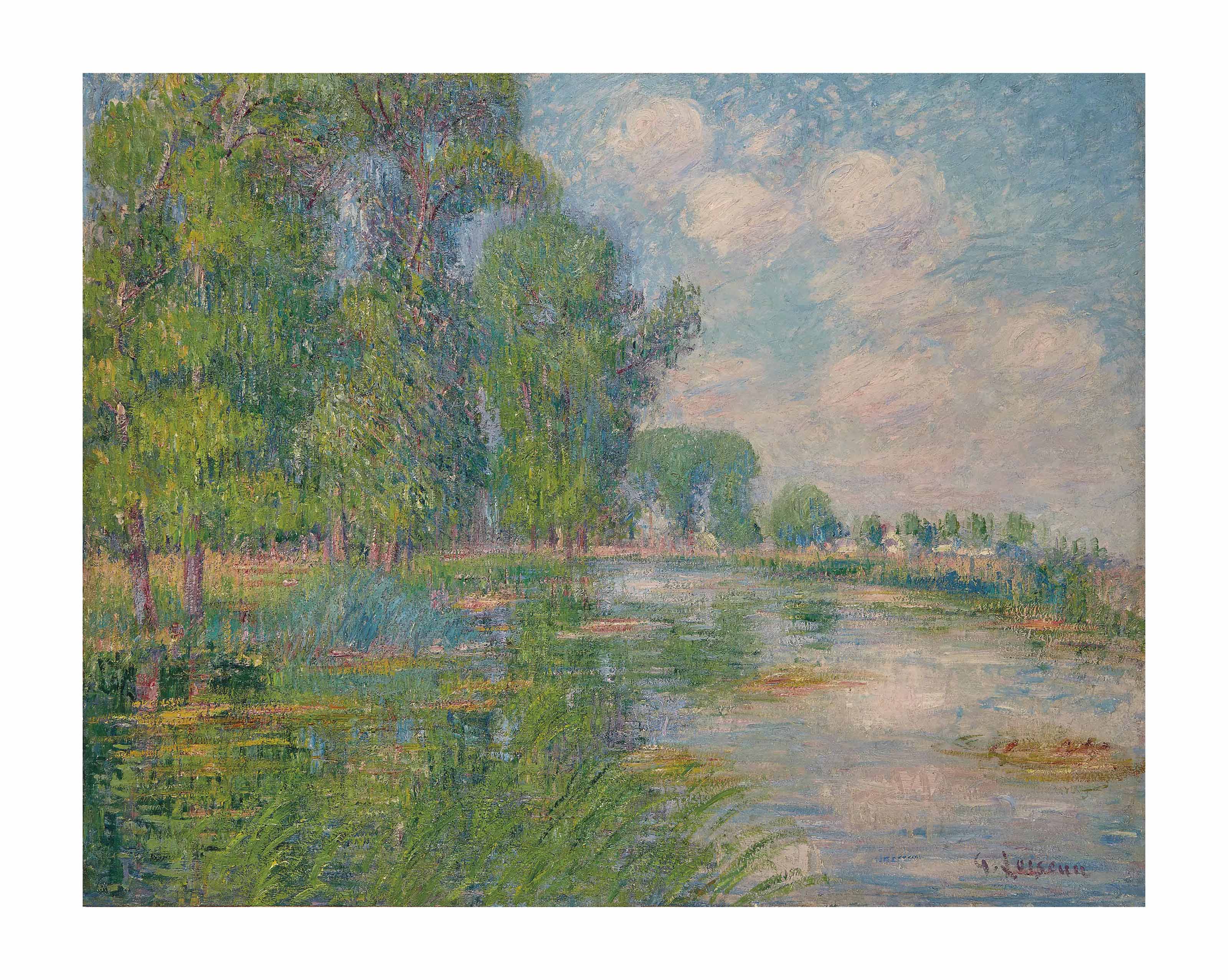 Gustave Loiseau、Bord de riviere Gustave Loiseau | Bord de rivière (Circa 1901) | MutualArt