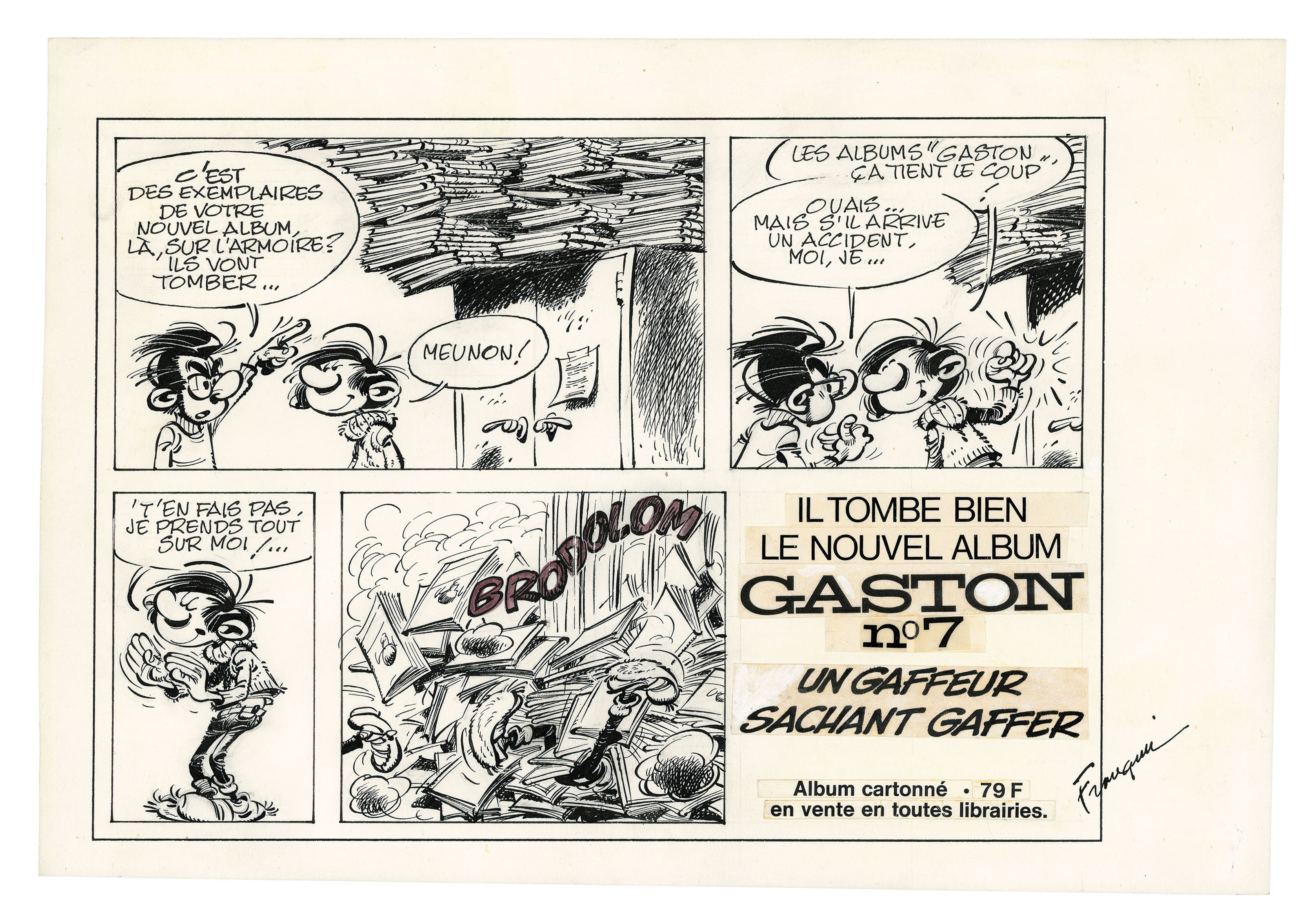 Statuette Gaston Lagaffe Par Franquin - Sculpture Pascal Rodier N°490 - Plomb