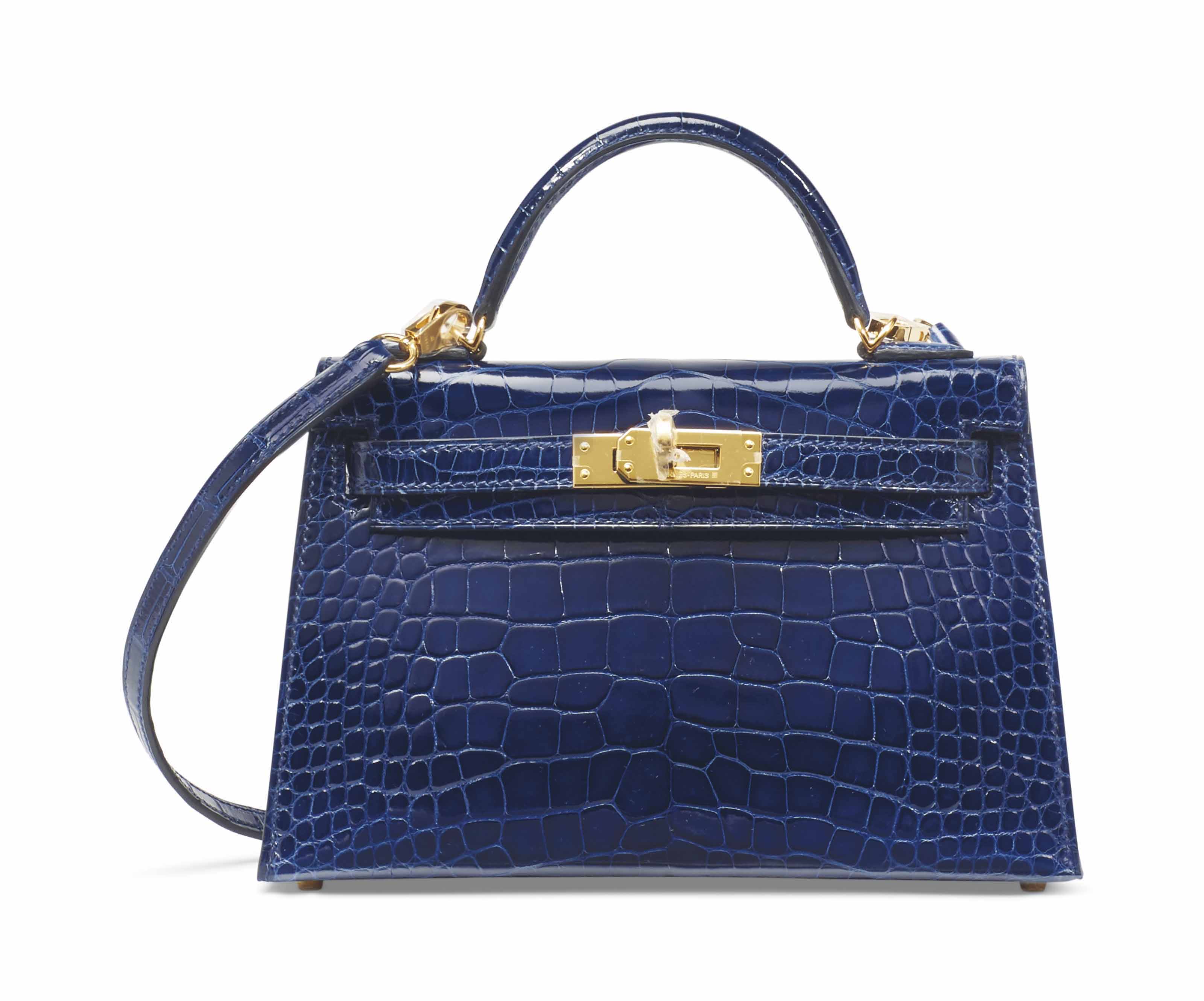 Mini Kelly 20 in Bleu Saphir, Herm&egrave;s, 2016. 20 x 12 x 6 cm. Estimate: &euro;20,000-30,000. This lot is offered in Sacs &amp; Accessoires on 12 December 2017  at Christie&rsquo;s in Paris