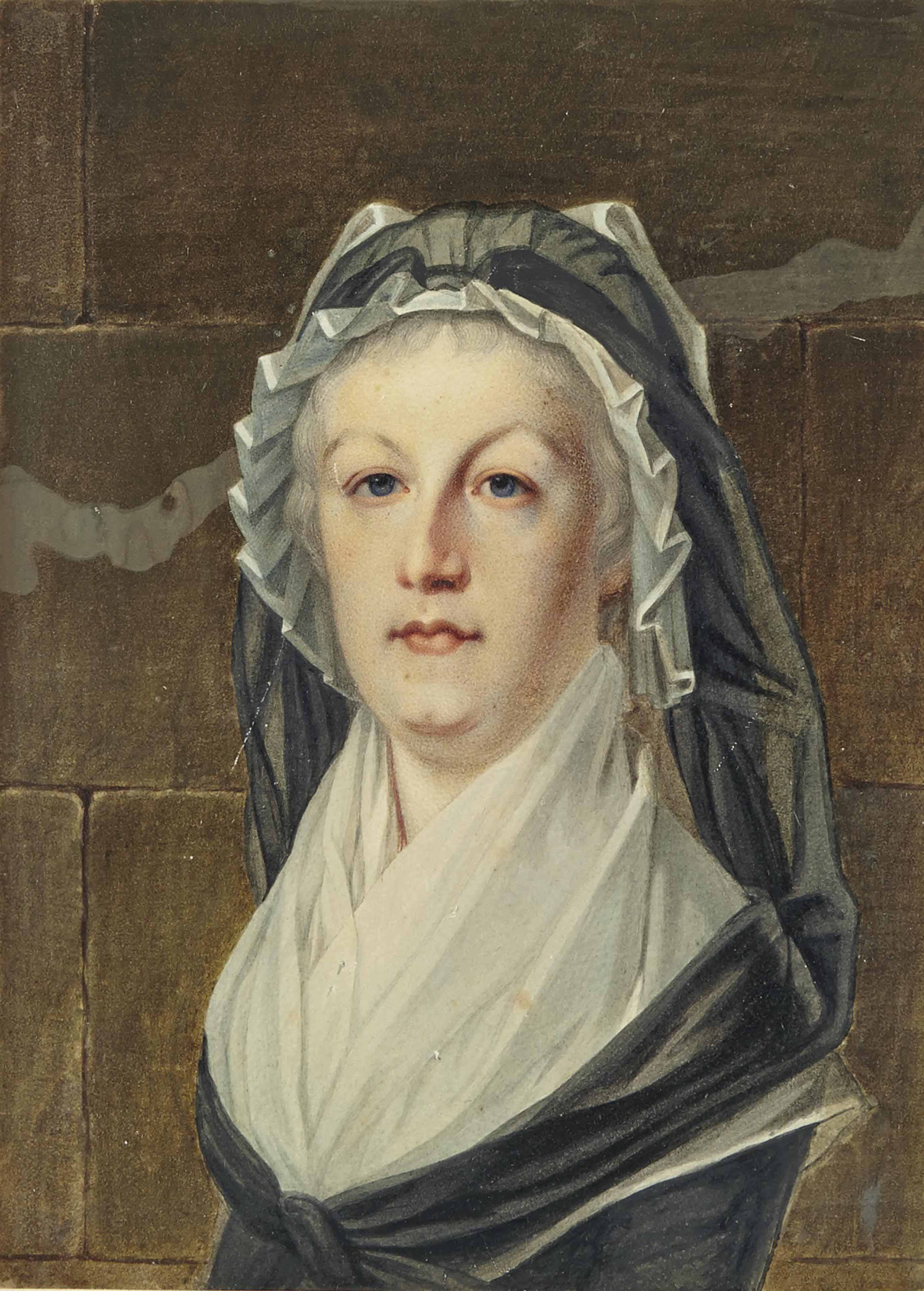 ATTRIBUÉ À ALEXANDRE KUCHARSKI (WARSAW 17411819 PARIS) , Portrait de