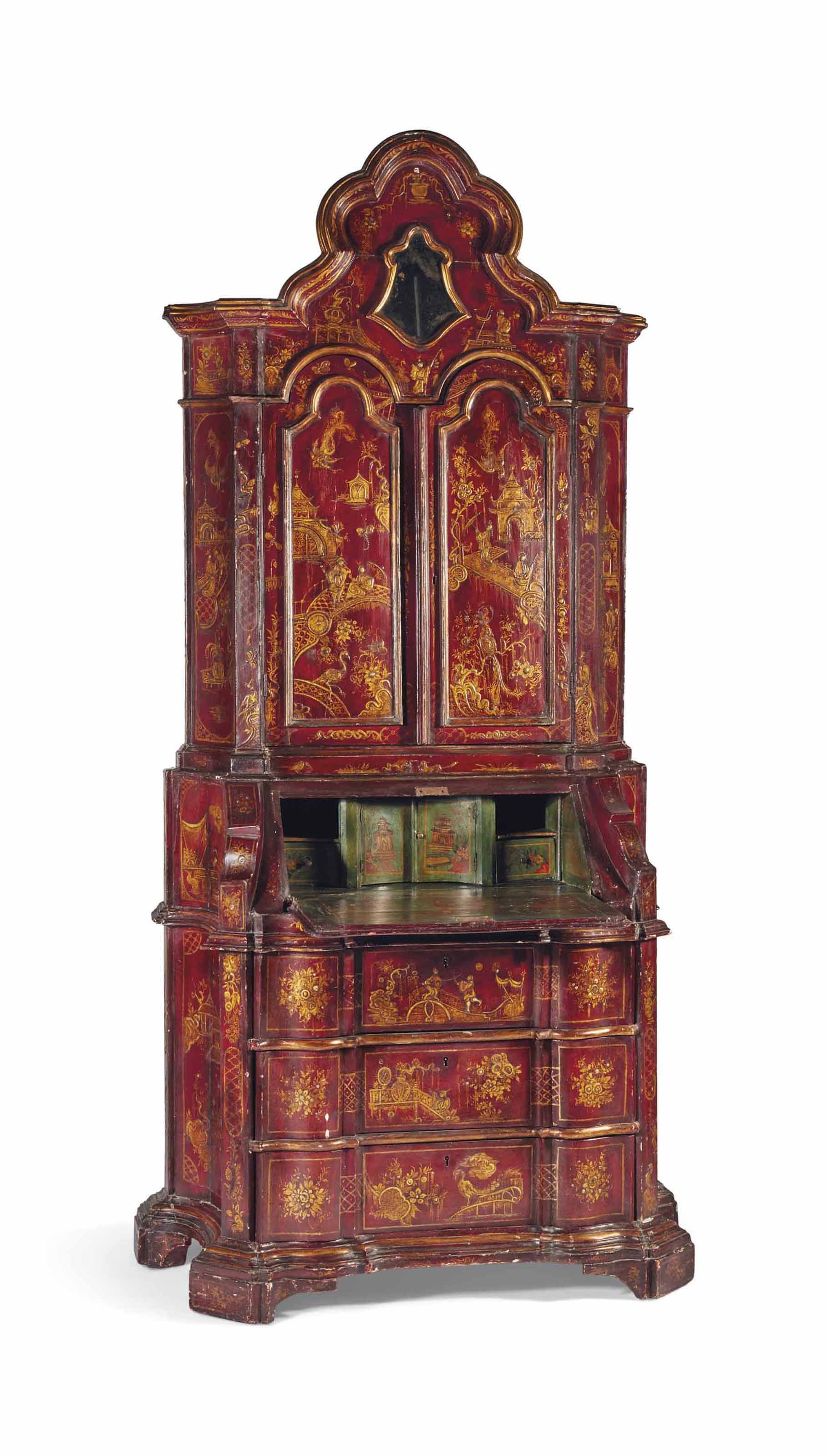 Bureau Scriban De Style Baroque