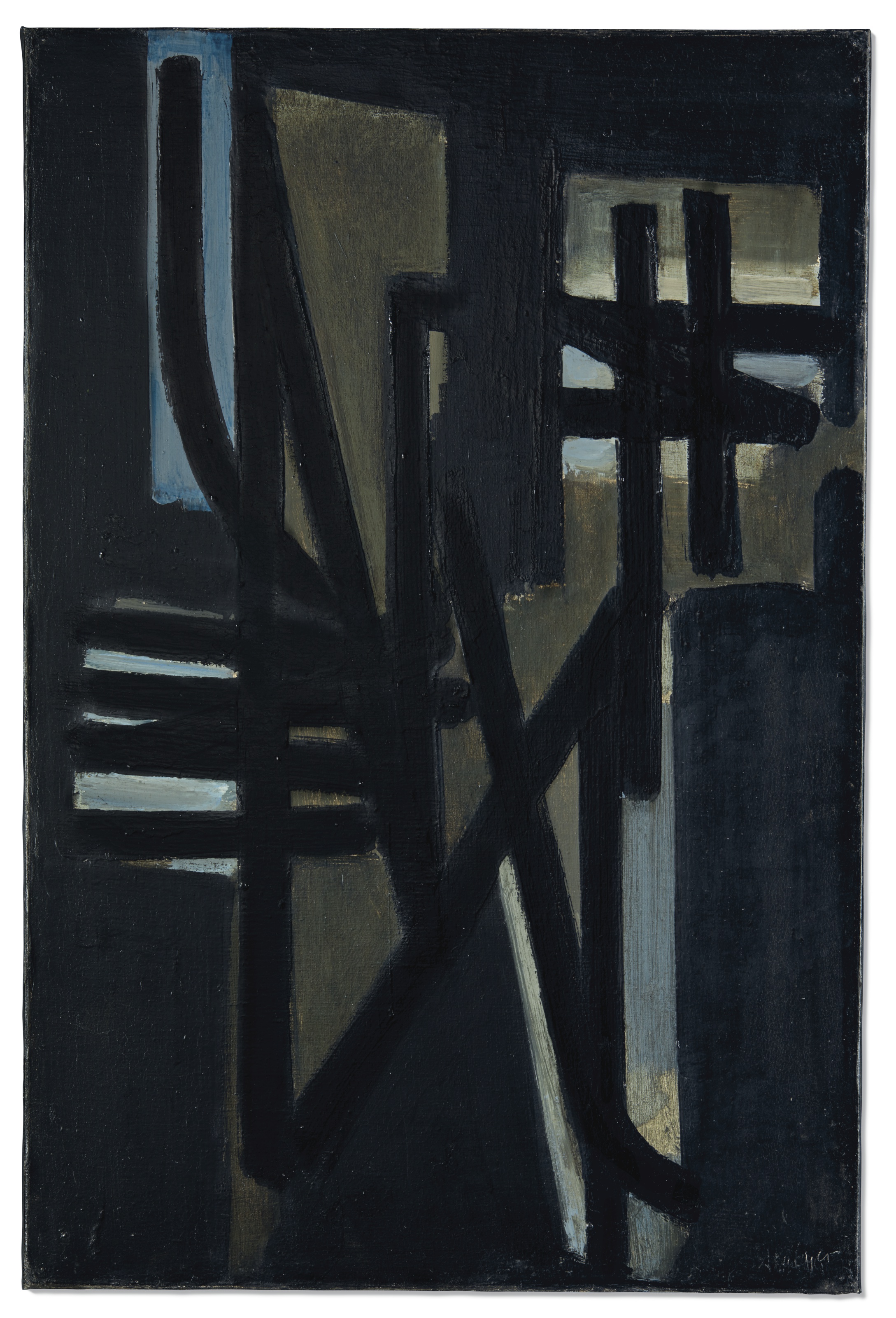 Pierre Soulages Ne En 1919 Peinture 81 X 54 Cm 16 Juin 1951 1950s Paintings Christie S