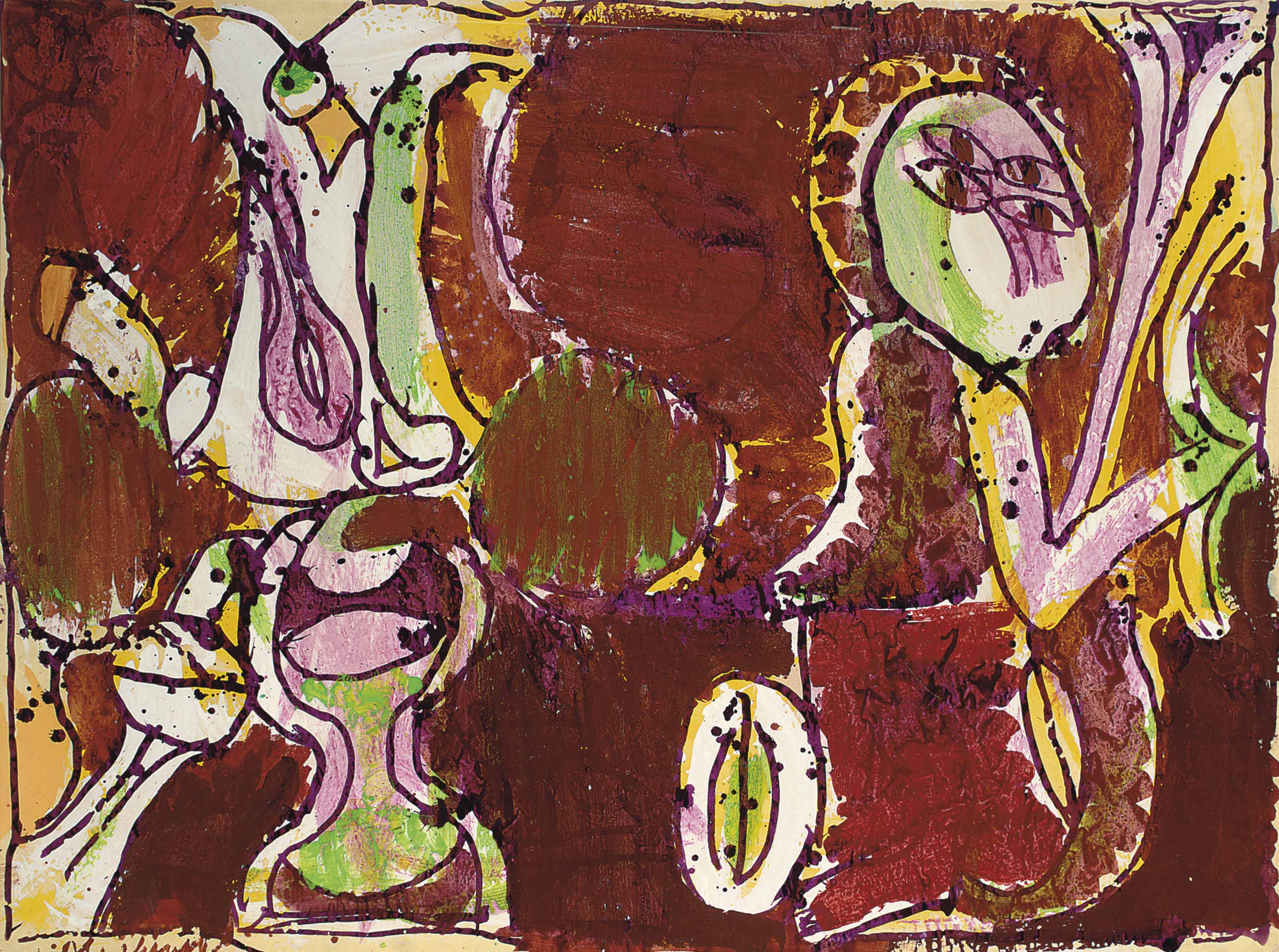 PIERRE ALECHINSKY (NÉ EN 1927) , En Bandoulière Christie's