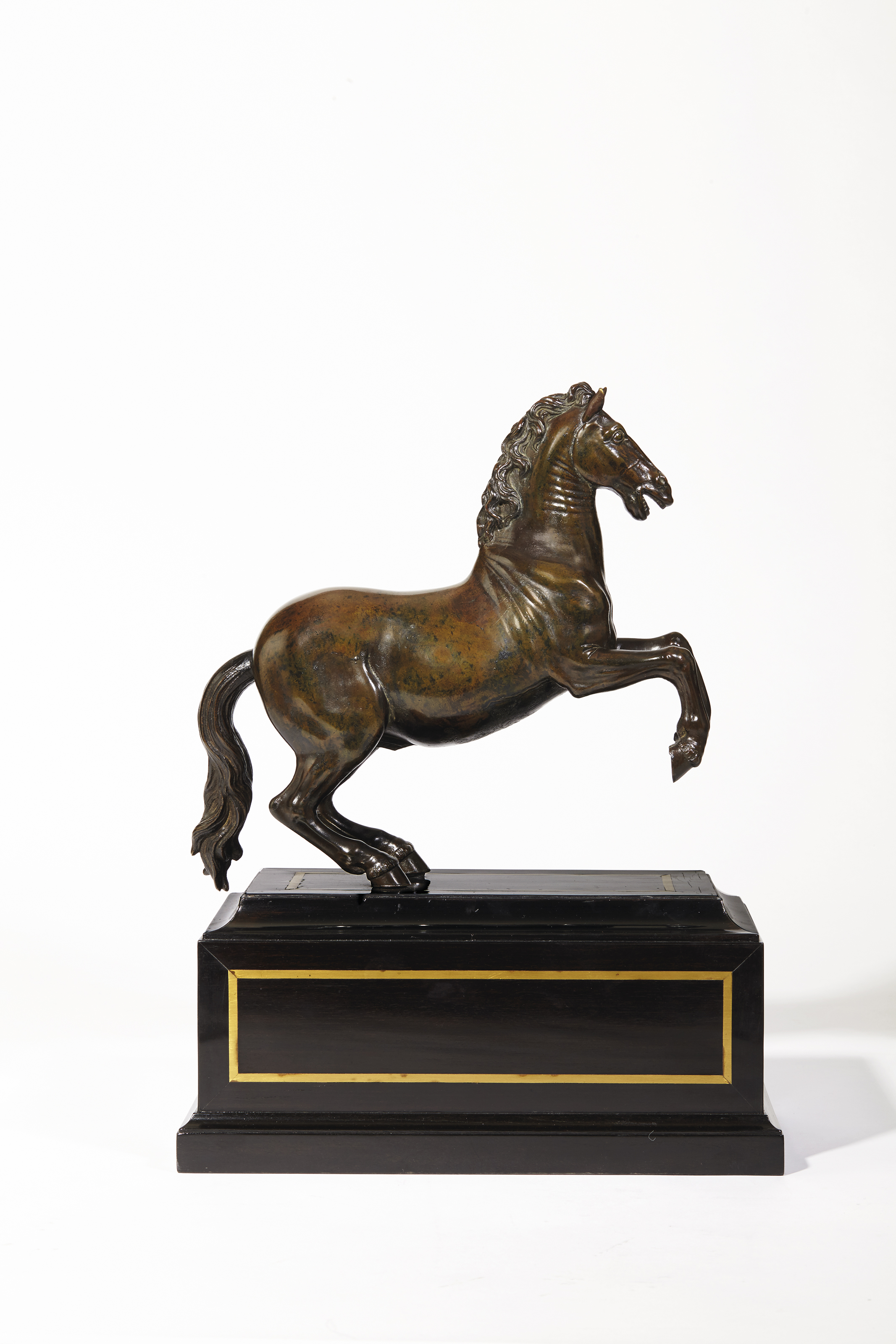 MODELE EN BRONZE REPRESENTANT UN CHEVAL CABRE D APRES GIAMBOLOGNA