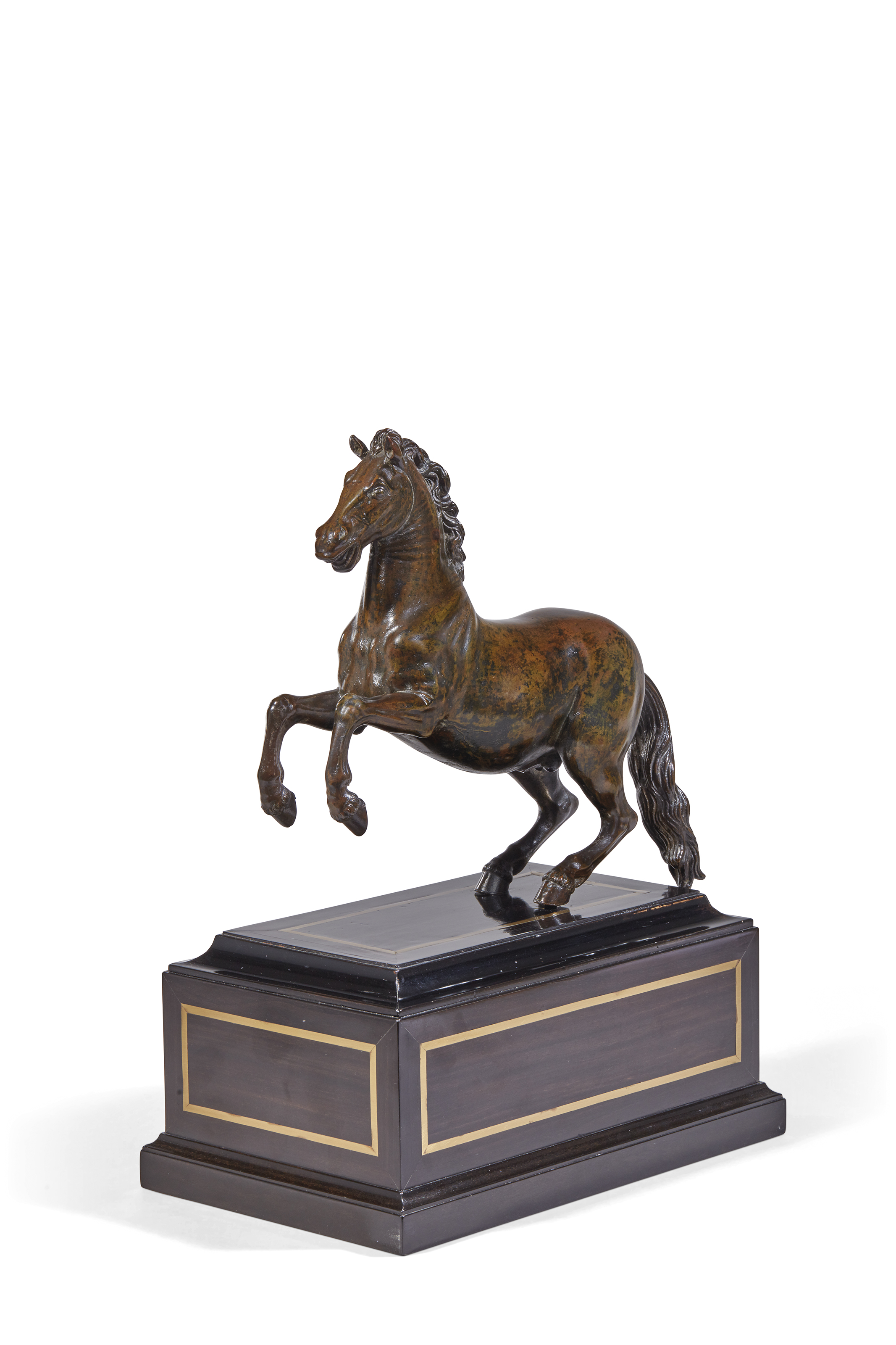 MODELE EN BRONZE REPRESENTANT UN CHEVAL CABRE D APRES GIAMBOLOGNA