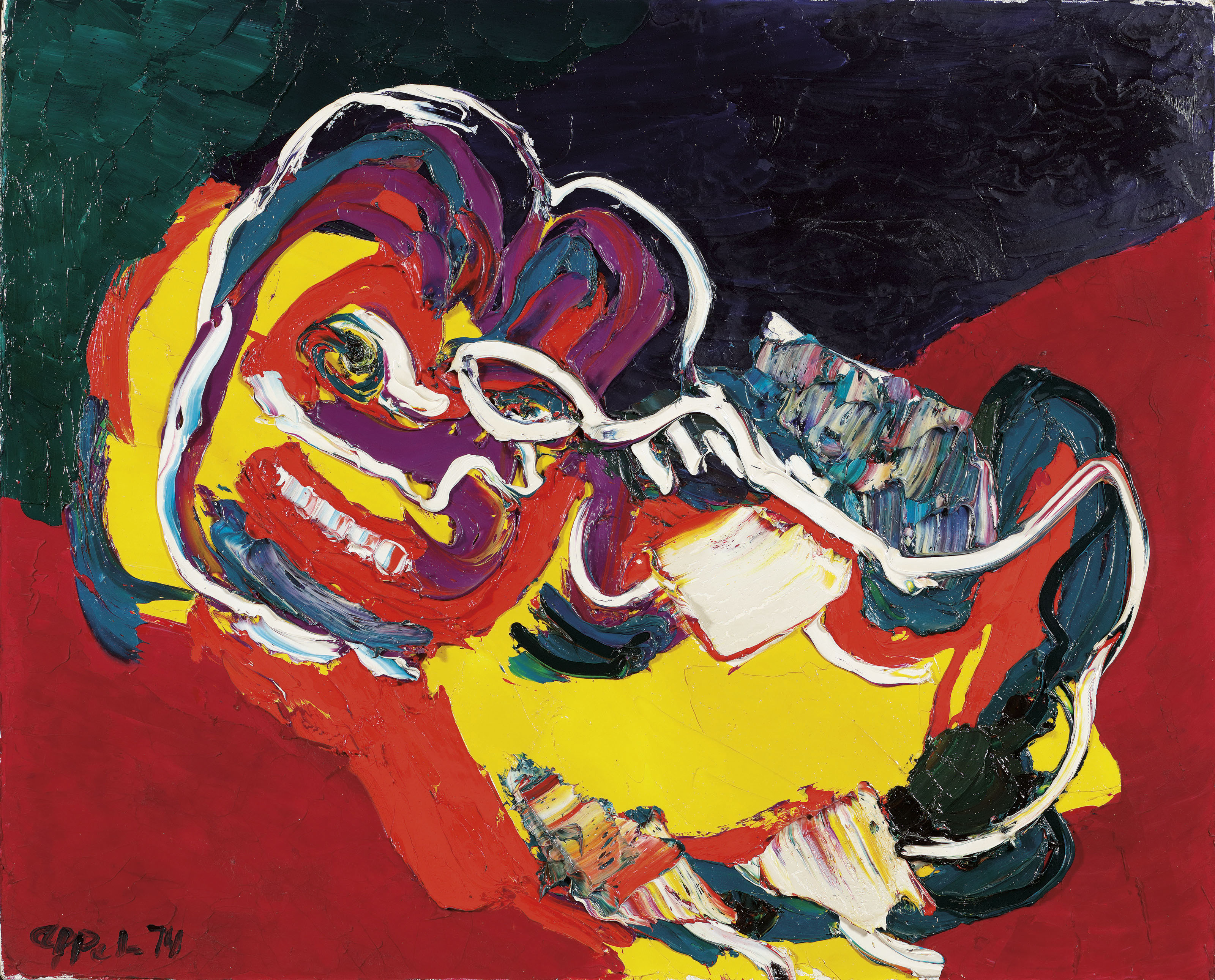 karel appel two figures