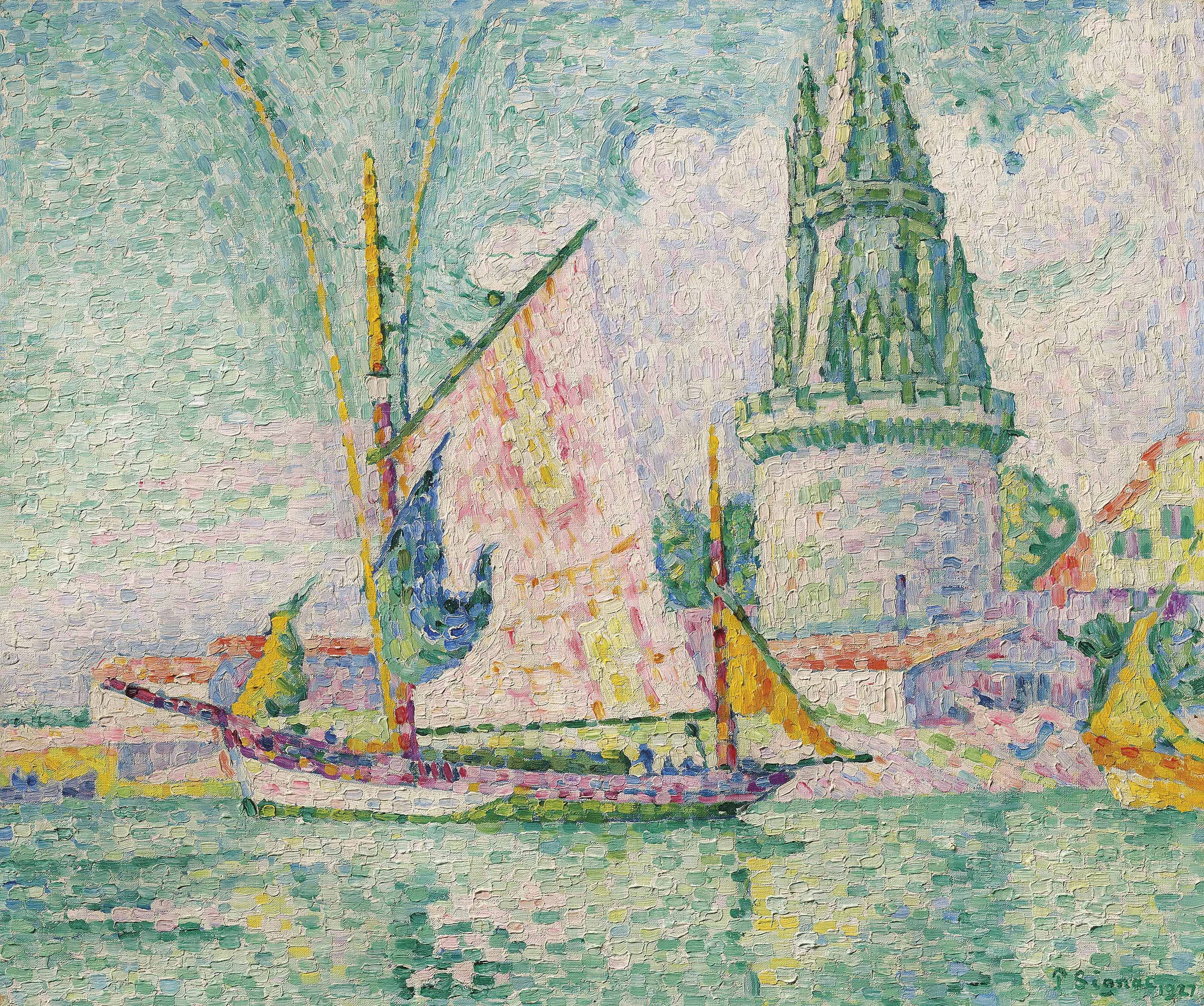 Paul Signac 1863 1935 Tour Des Quatre Sergents La Rochelle