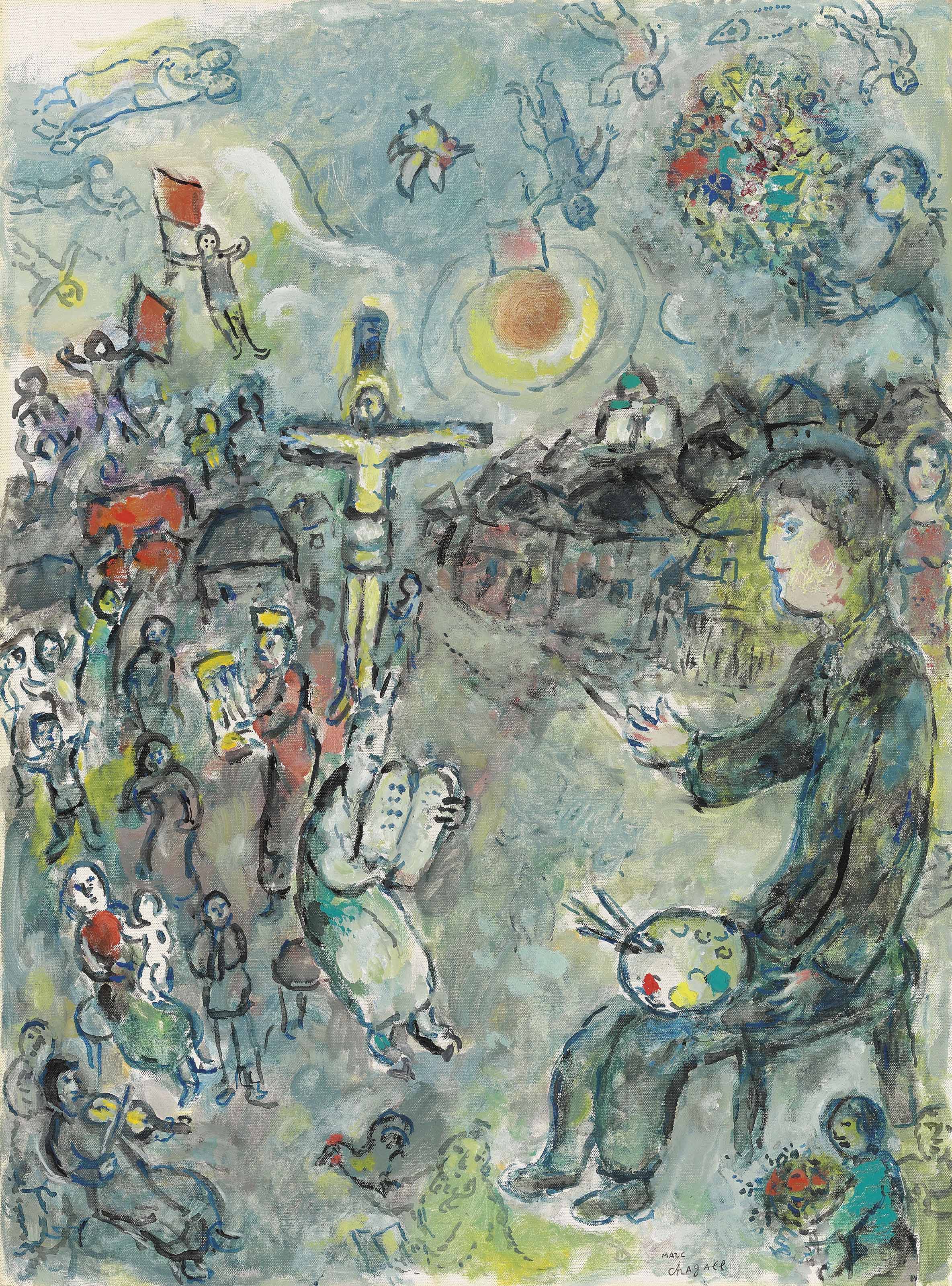 Yellow Crucifixion Marc Chagall Images