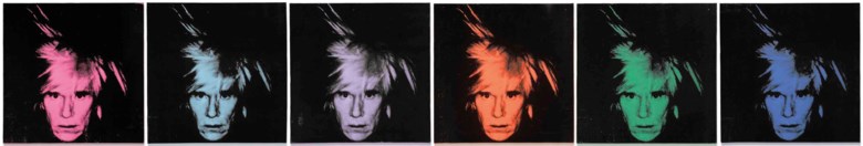 Andy Warhol (1928-1987), Six Self-Portraits, executed in 1986. Acrylic and silkscreen ink on canvas, in six parts, each 22 x 22 in (56 x 56 cm). Estimate on request. This lot is offered in Post-War and Contemporary Art Evening Auction on 6 March 2018  at Christie’s in London