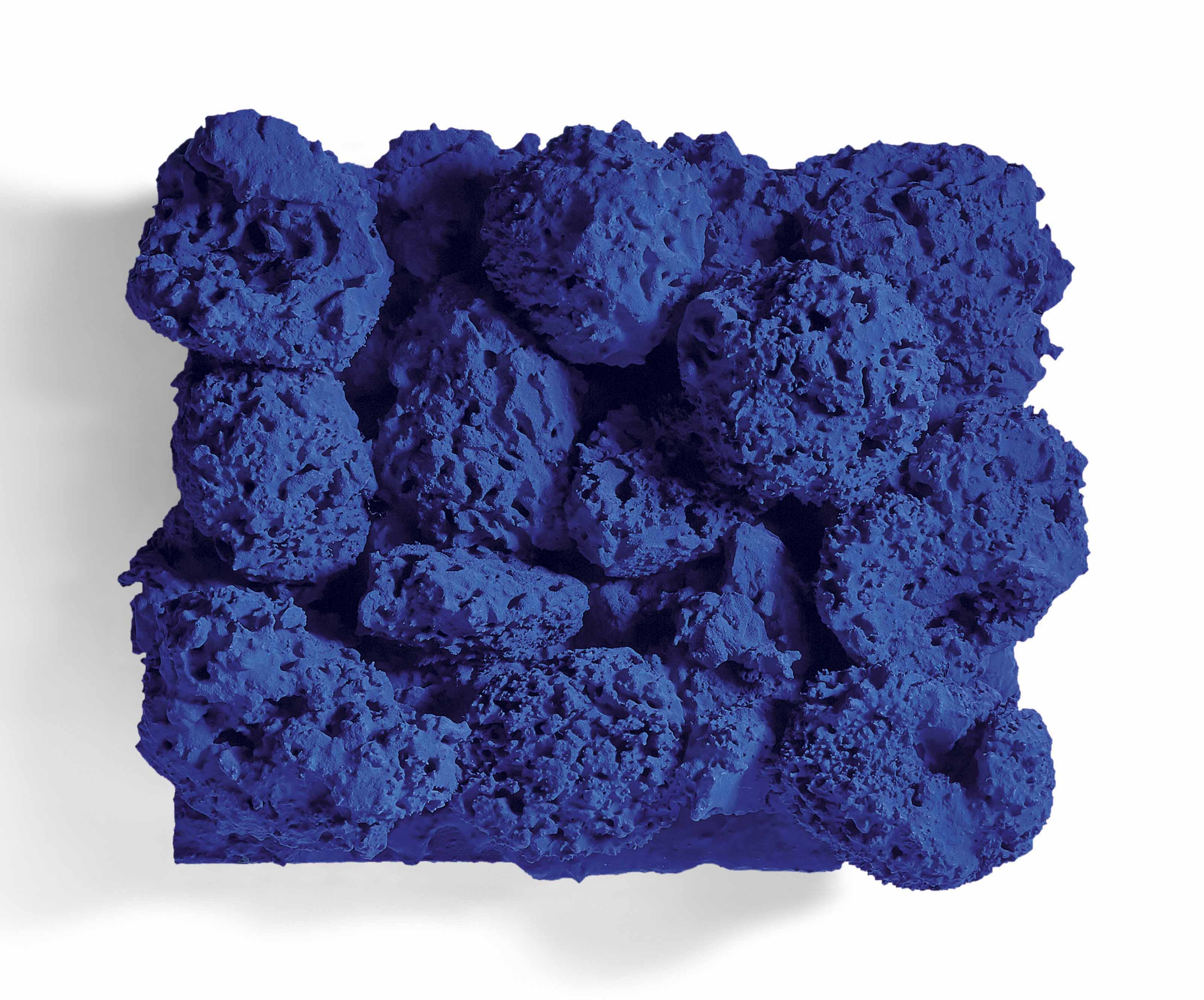 Yves Klein (1928-1962), Relief Éponge bleu sans titre (RE 37