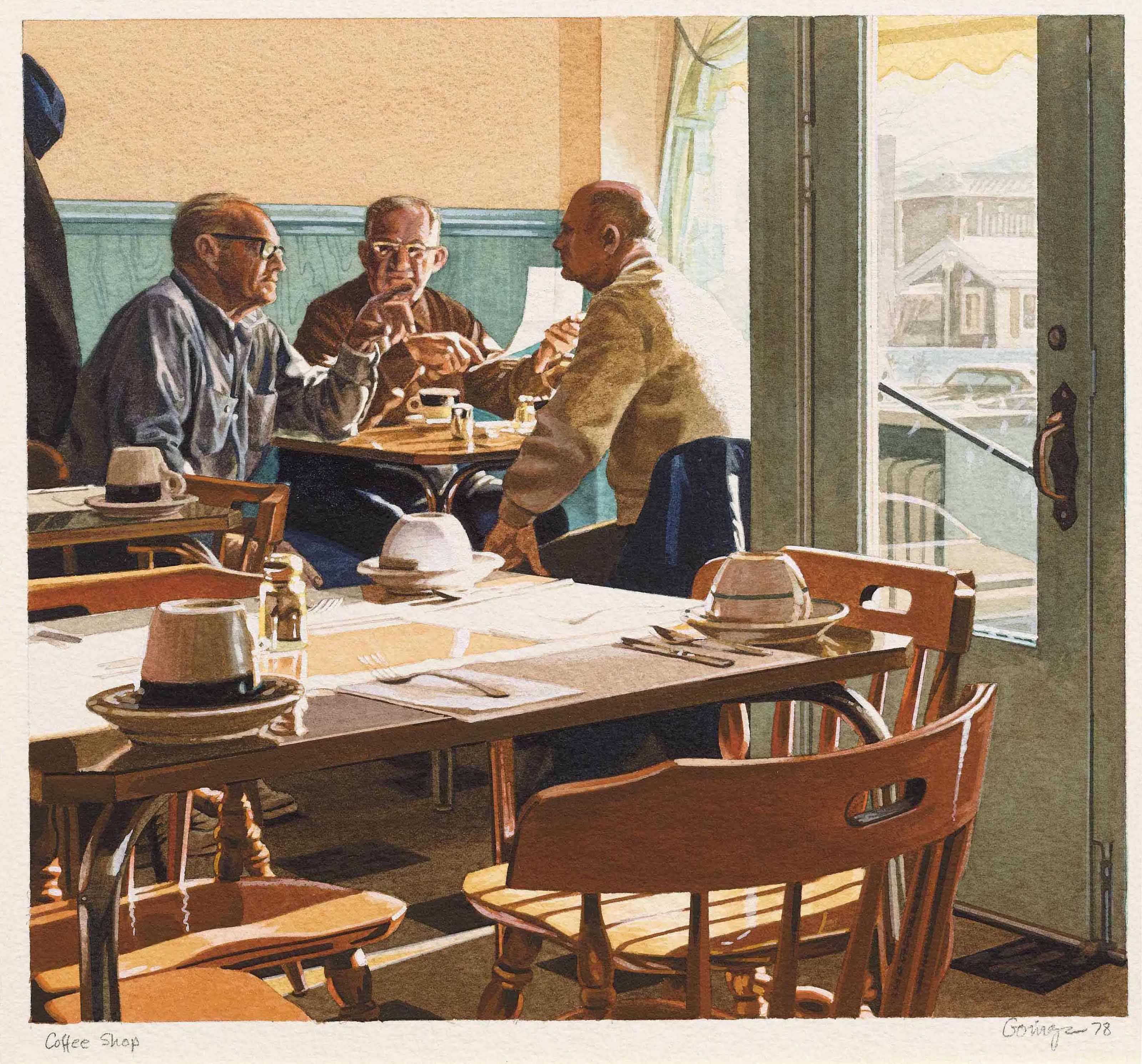 Ralph Goings (b. 1928) , Coffee Shop Christie's