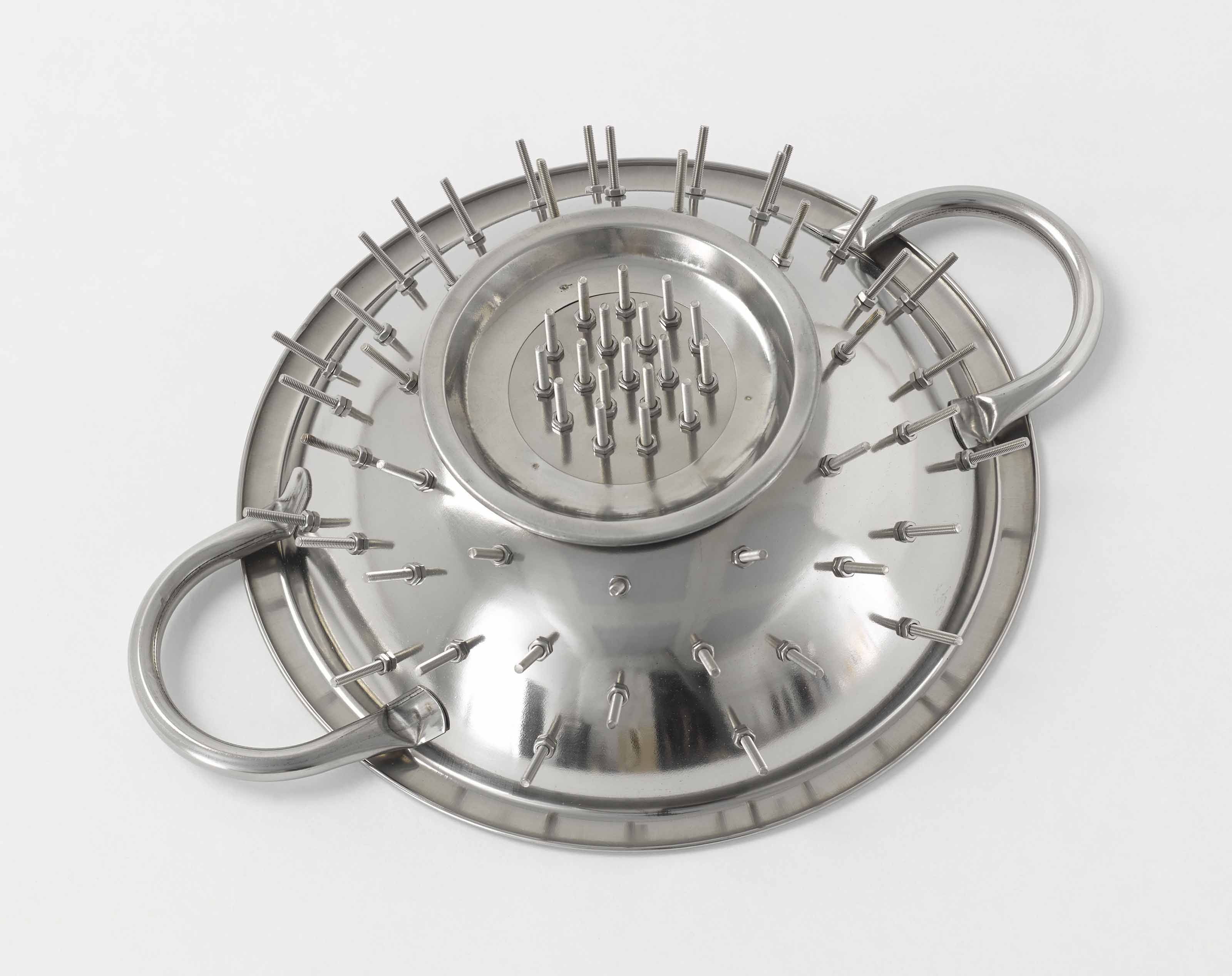 Mona Hatoum (b. 1952), No Way IV, 2013, this work is number two from an edition of six. 3 x 11&frac12; x 8&frac34; in (7.7 x 29 x 22.3 cm). Estimate: &pound;25,000-35,000. This lot is offered in the&nbsp;Post-War and Contemporary Art Day Auction on 7 March 2018  at Christie&rsquo;s in London