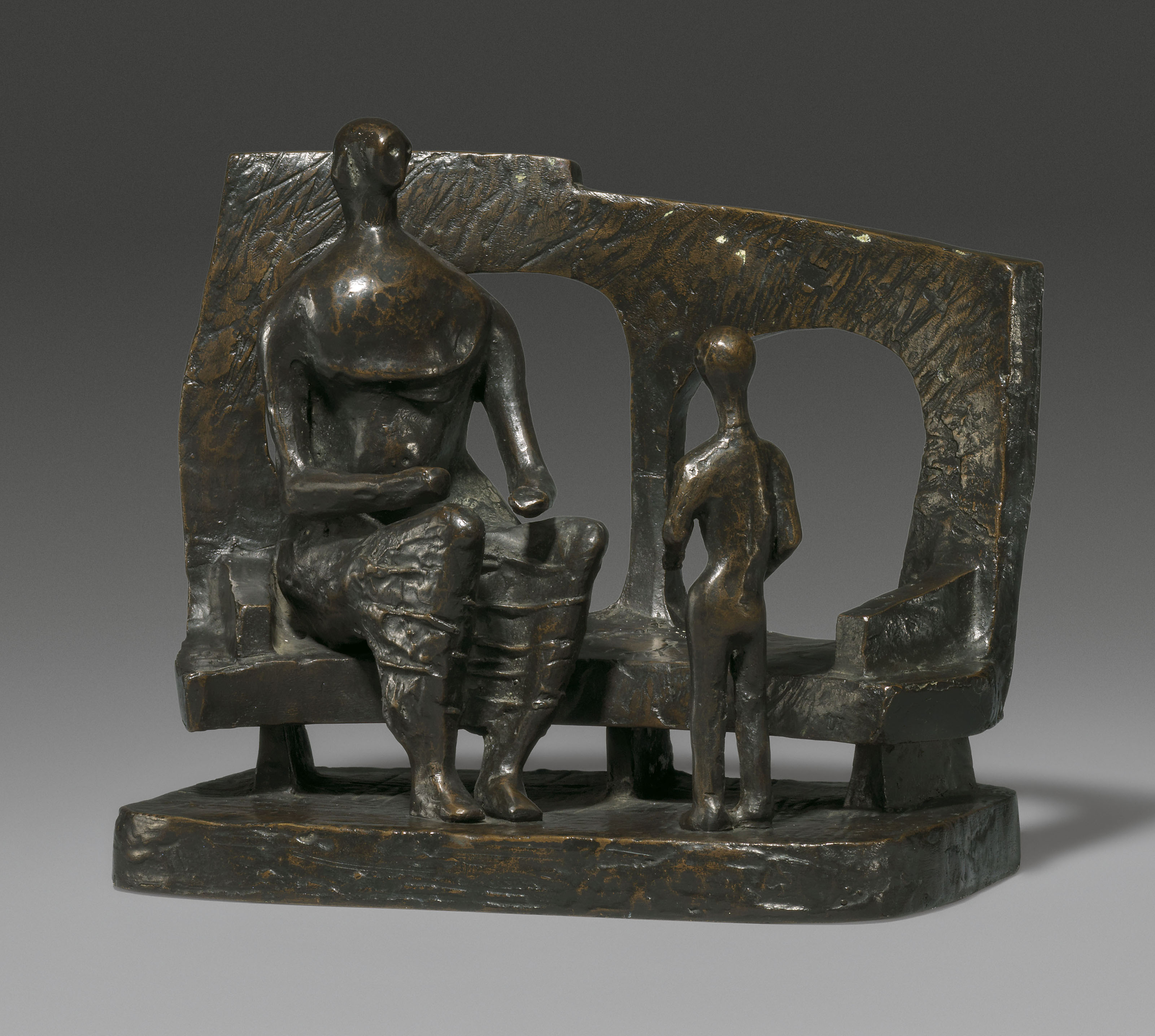 Mother and Child Against Open Wall