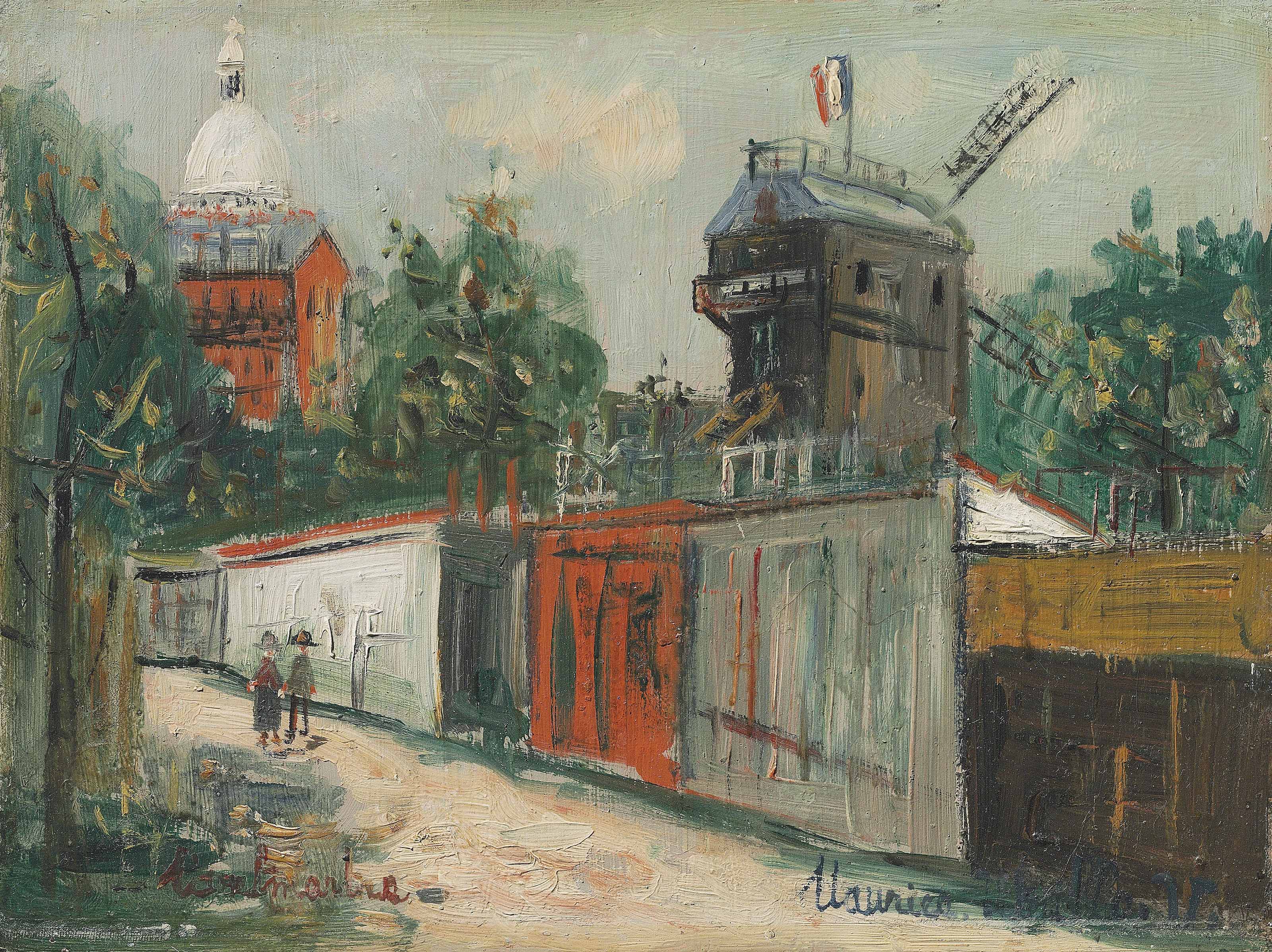 Maurice Utrillo (1883–1955), Le Moulin de la Galette et le Sacré