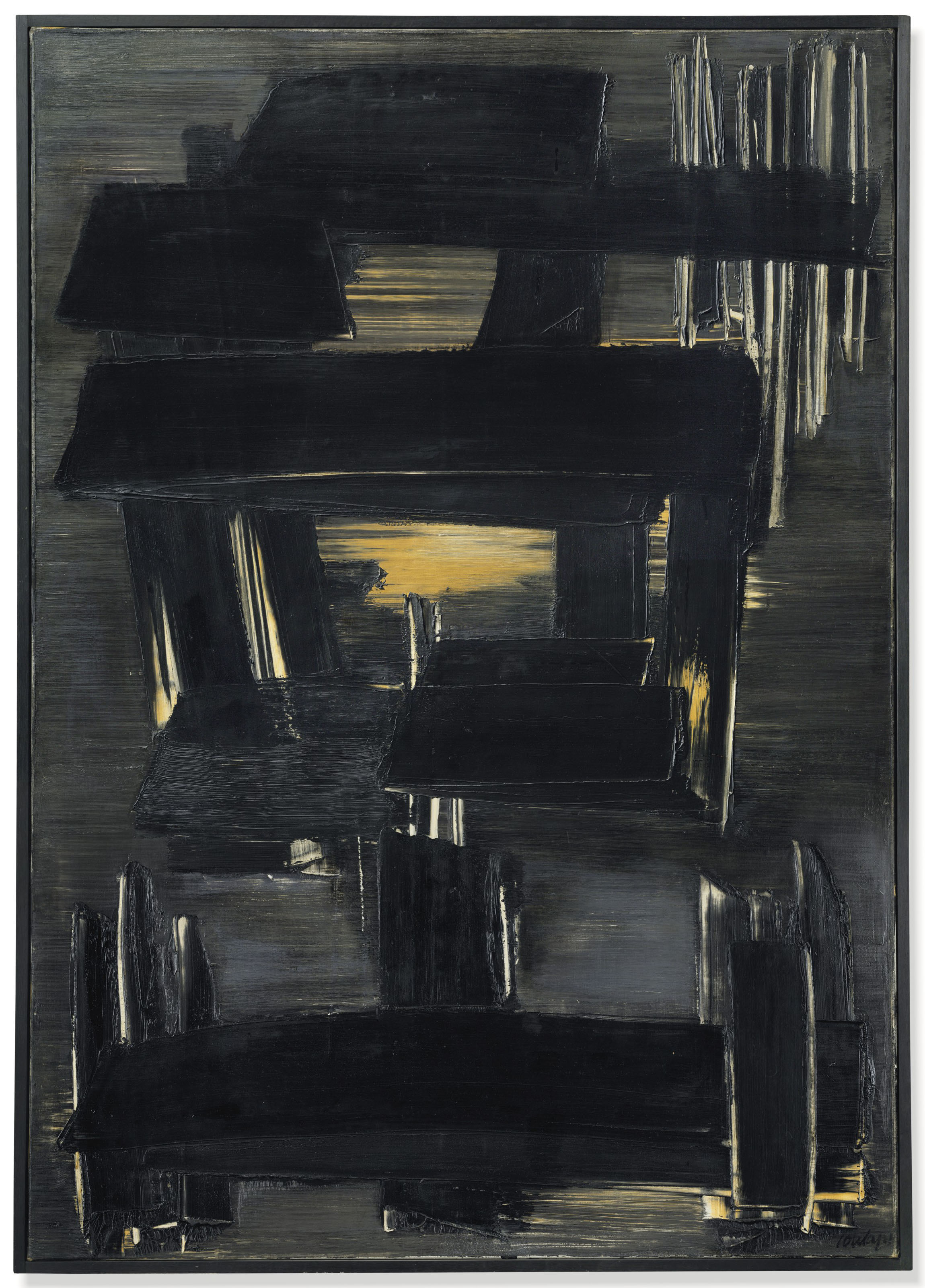 Pierre Soulages B 1919 Peinture 162 X 114cm 29 Aout 1958 Paintings Post War Christie S
