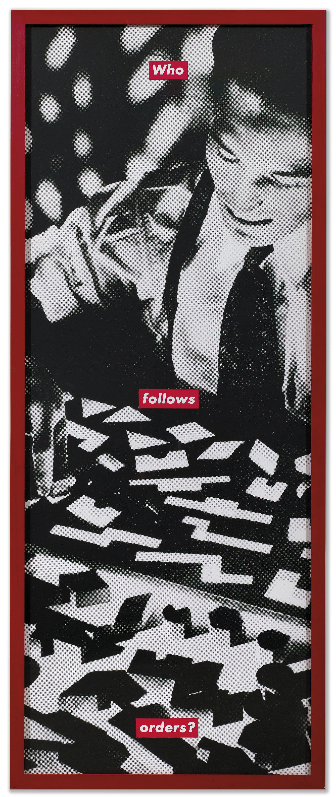 Barbara Kruger b 1945 Untitled Who Follows Orders Christie s