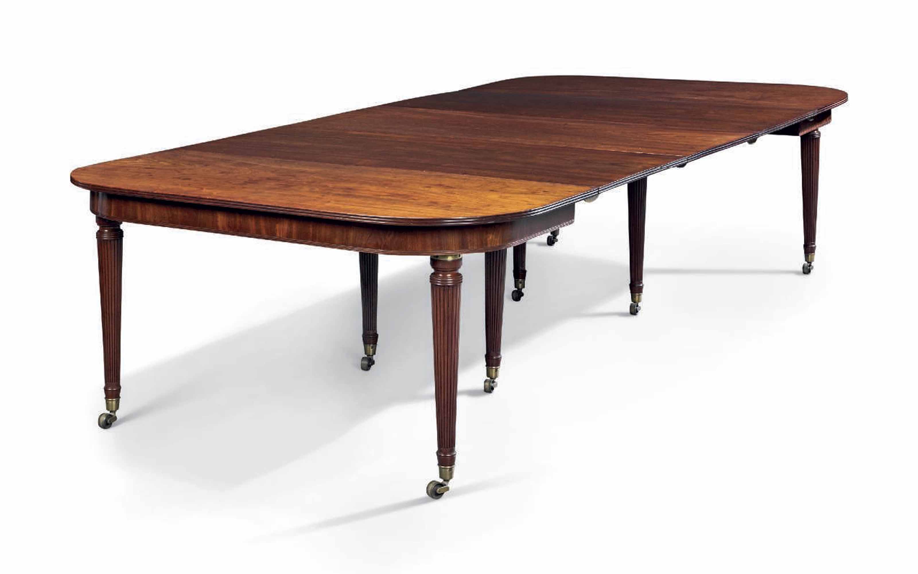 A Regency Mahogany Imperial Extending Dining Table Circa 1810