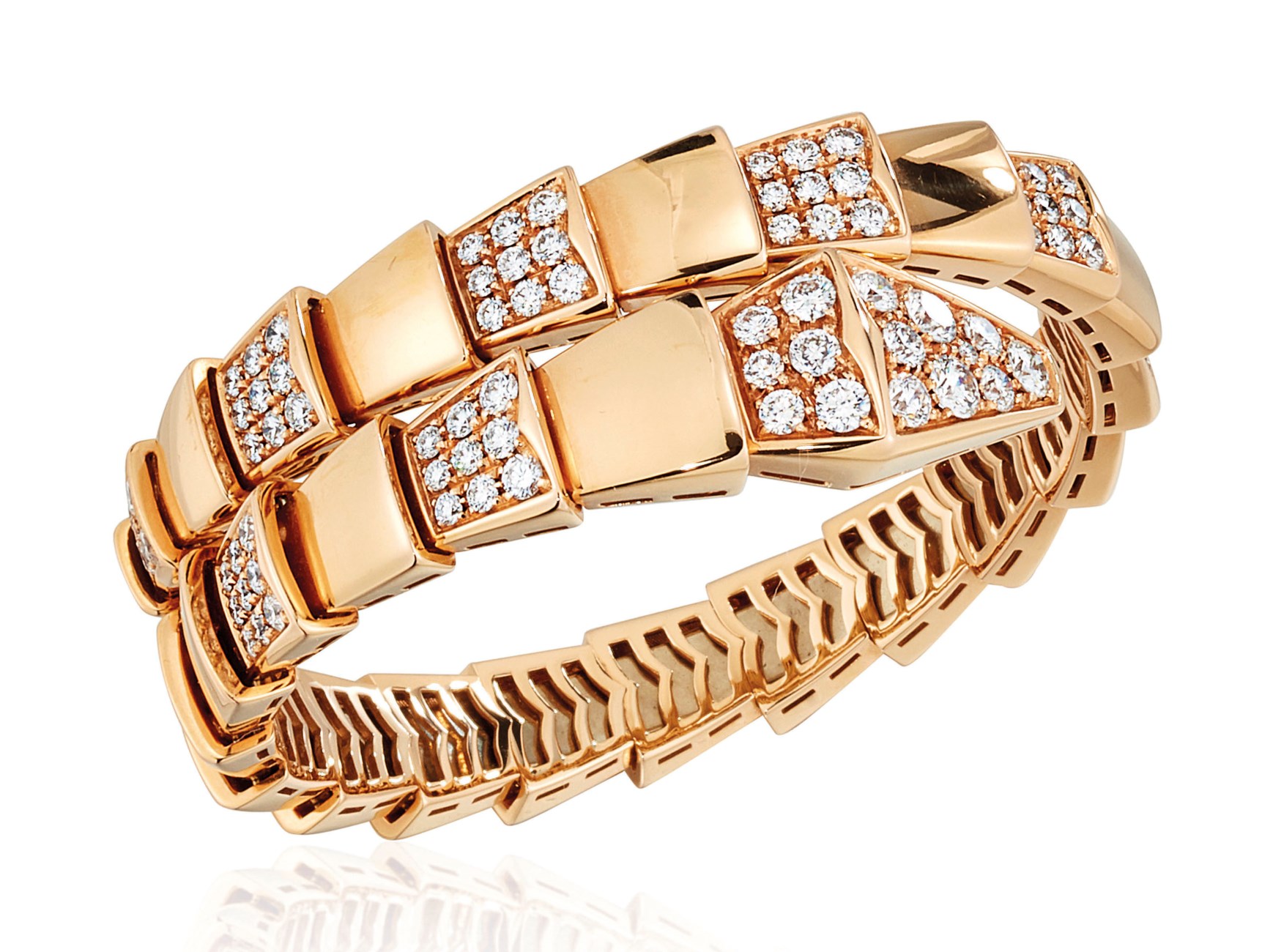 DIAMOND 'SERPENTI' BANGLE. BULGARI Christie's