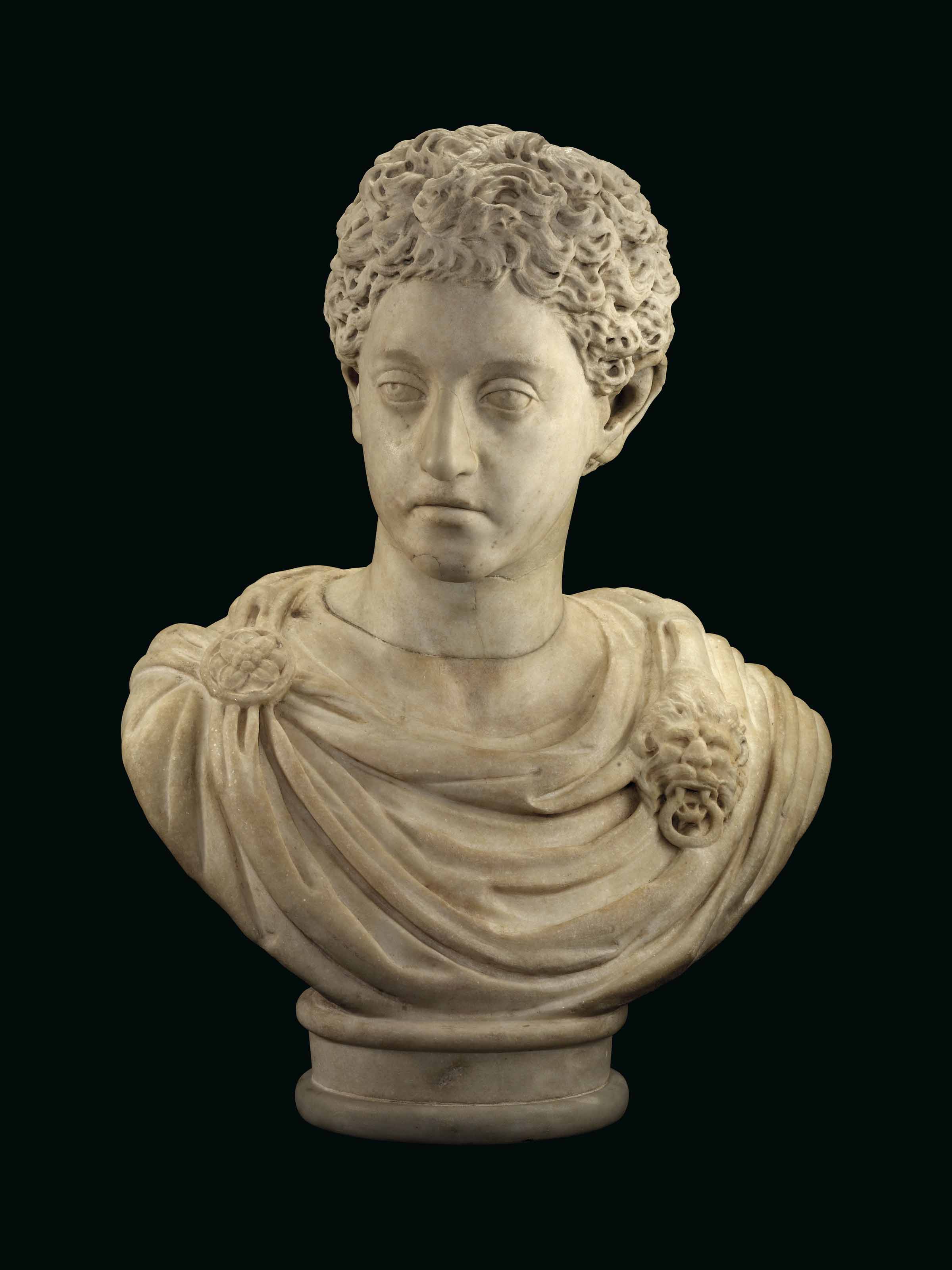 A ROMAN MARBLE PORTRAIT HEAD OF THE YOUNG COMMODUS, CIRCA 175-177 A.D. |  Christie's, image size:2399x3200