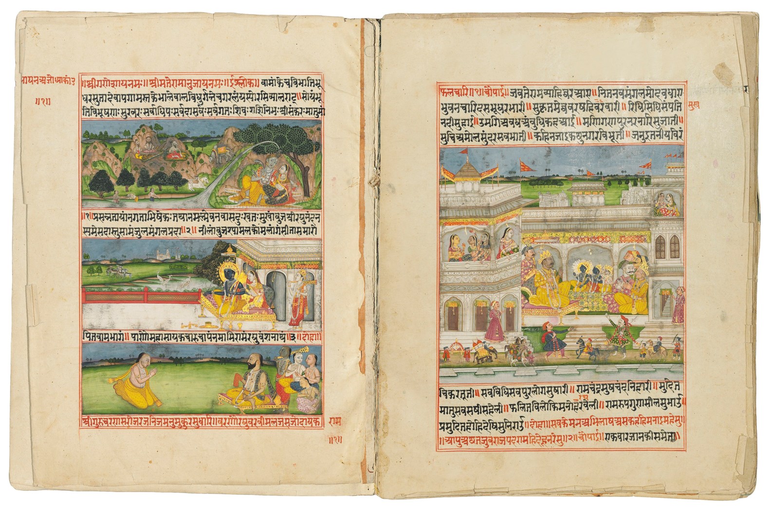 AN IMPORTANT ILLUSTRATED MANUSCRIPT OF THE RAMAYANA OF TULSI DAS