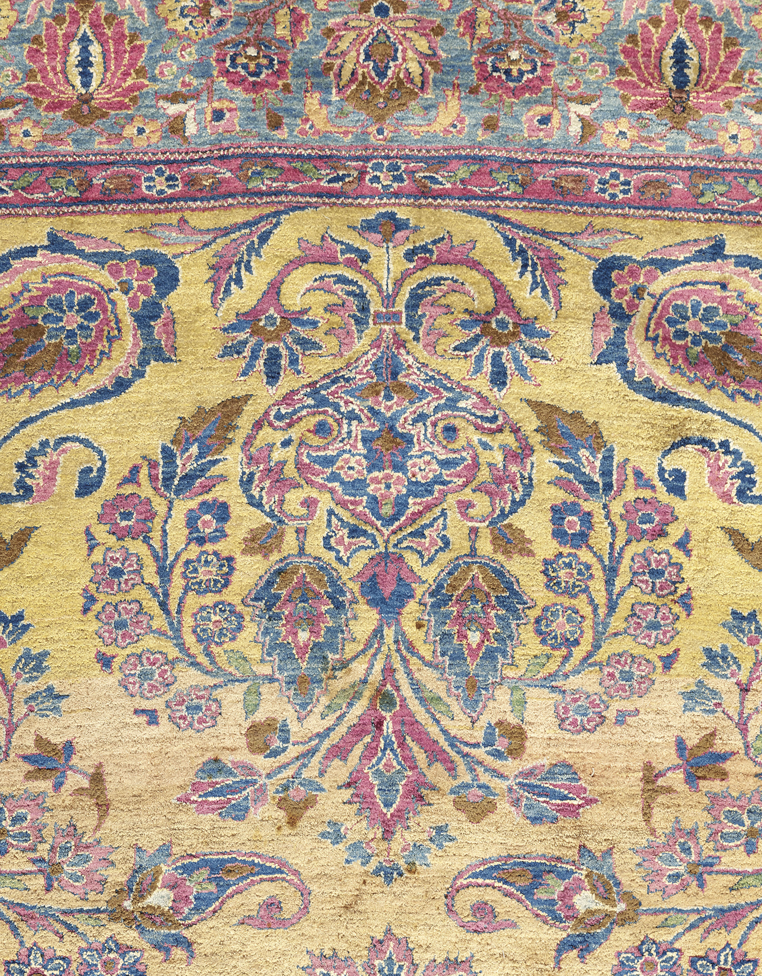 A SILK KASHAN RUG , CENTRAL PERSIA, CIRCA 1910 | Christie's