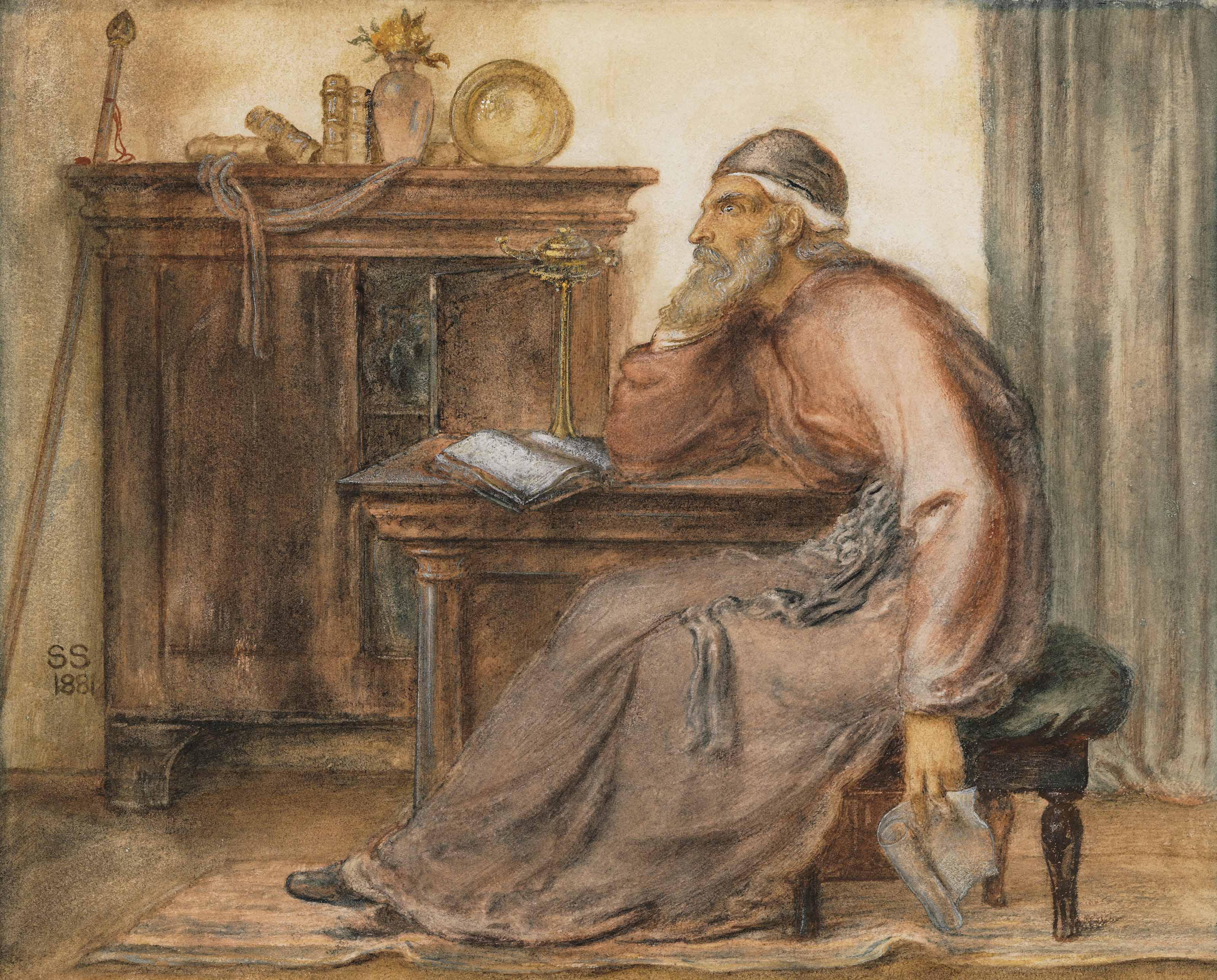 Simeon Solomon (1840-1905), Night | Christie's