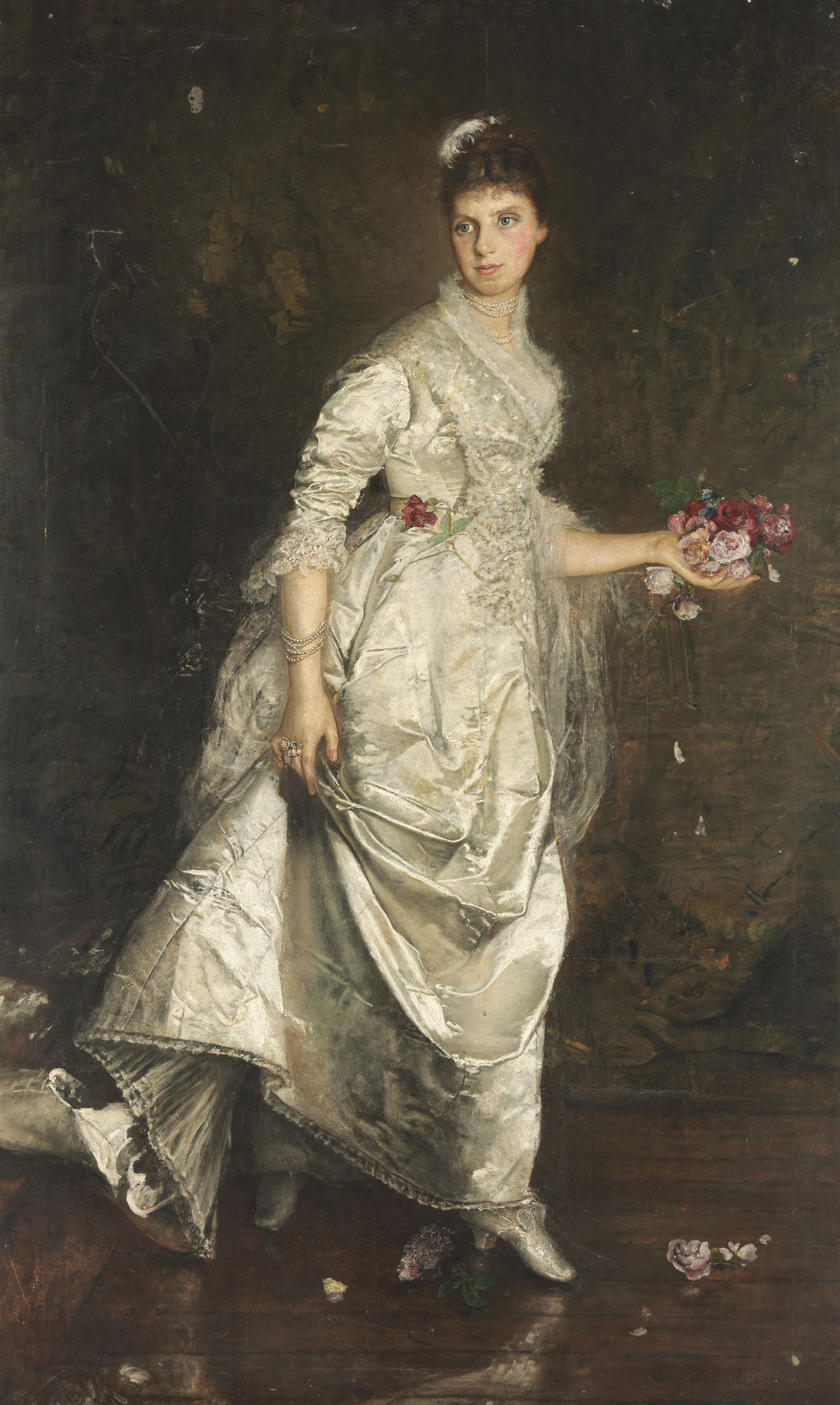 Annie Louisa Swynnerton A R A 1844 1933 The Lady In White