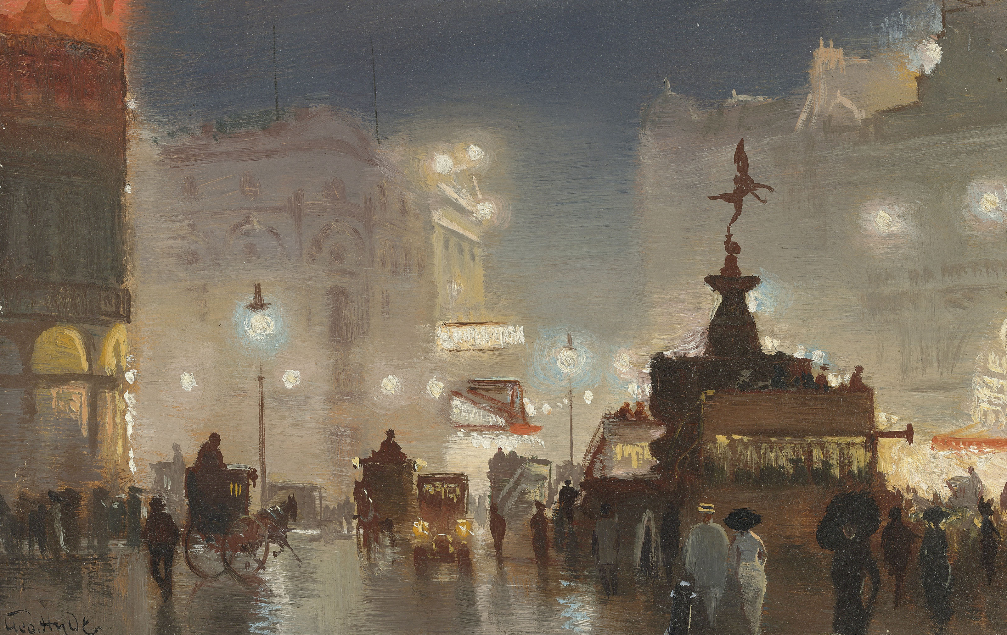 Hyde Pownall (18761932) , Piccadilly Circus; and The Empire