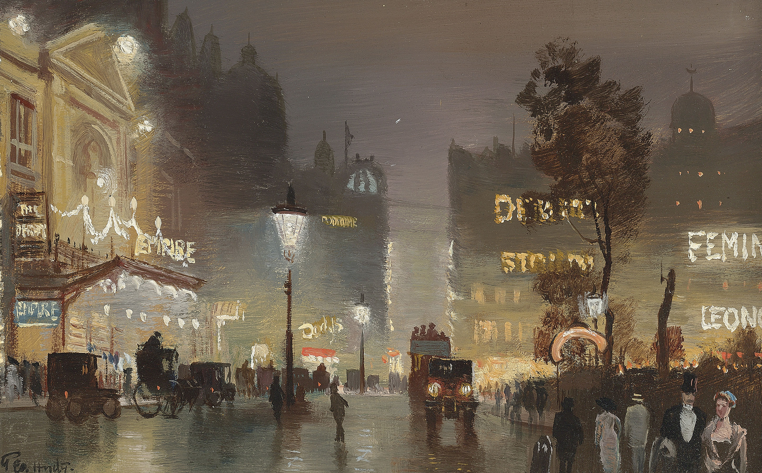 Hyde Pownall (18761932) , Piccadilly Circus; and The Empire