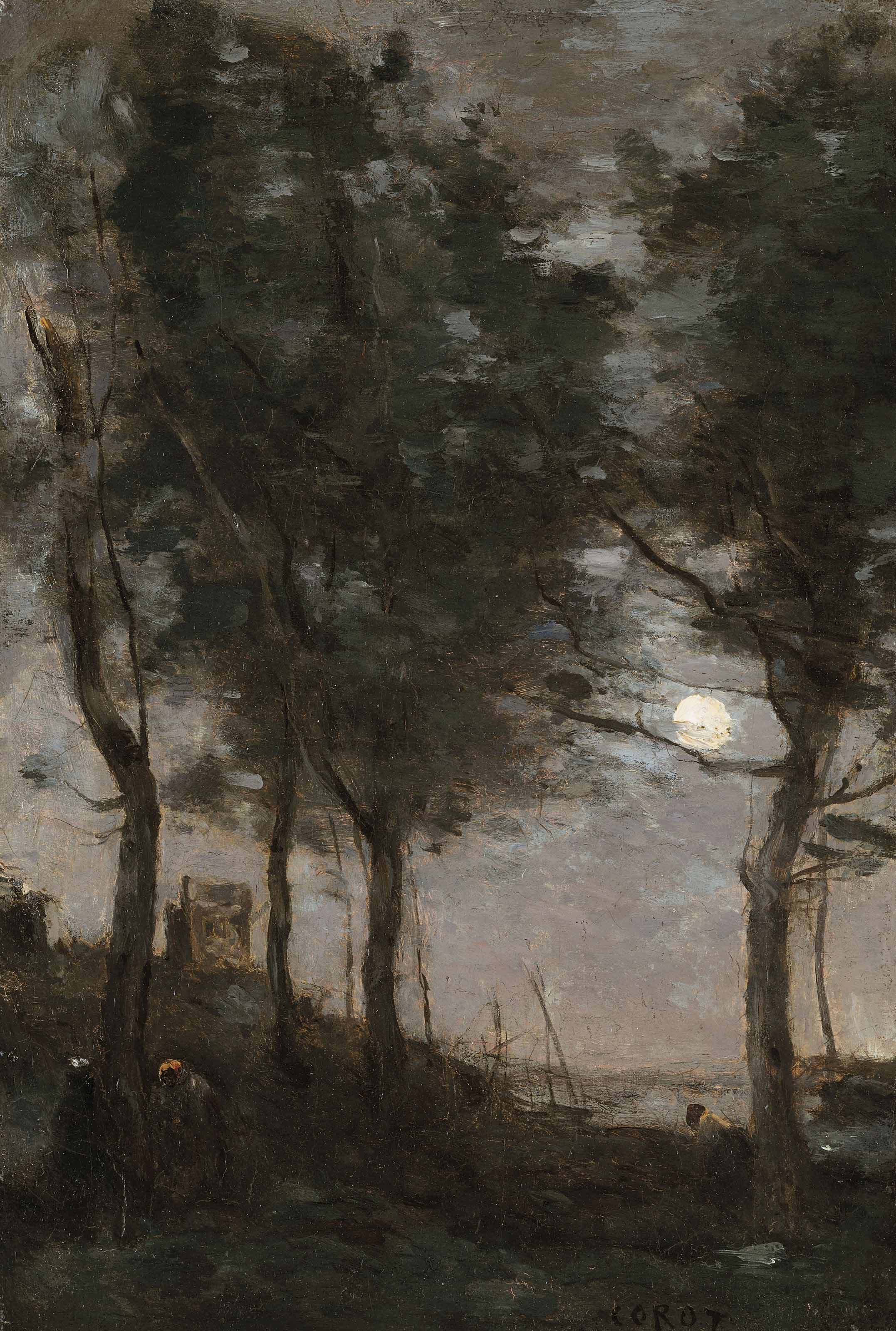 Clair de lune au bord de la mer