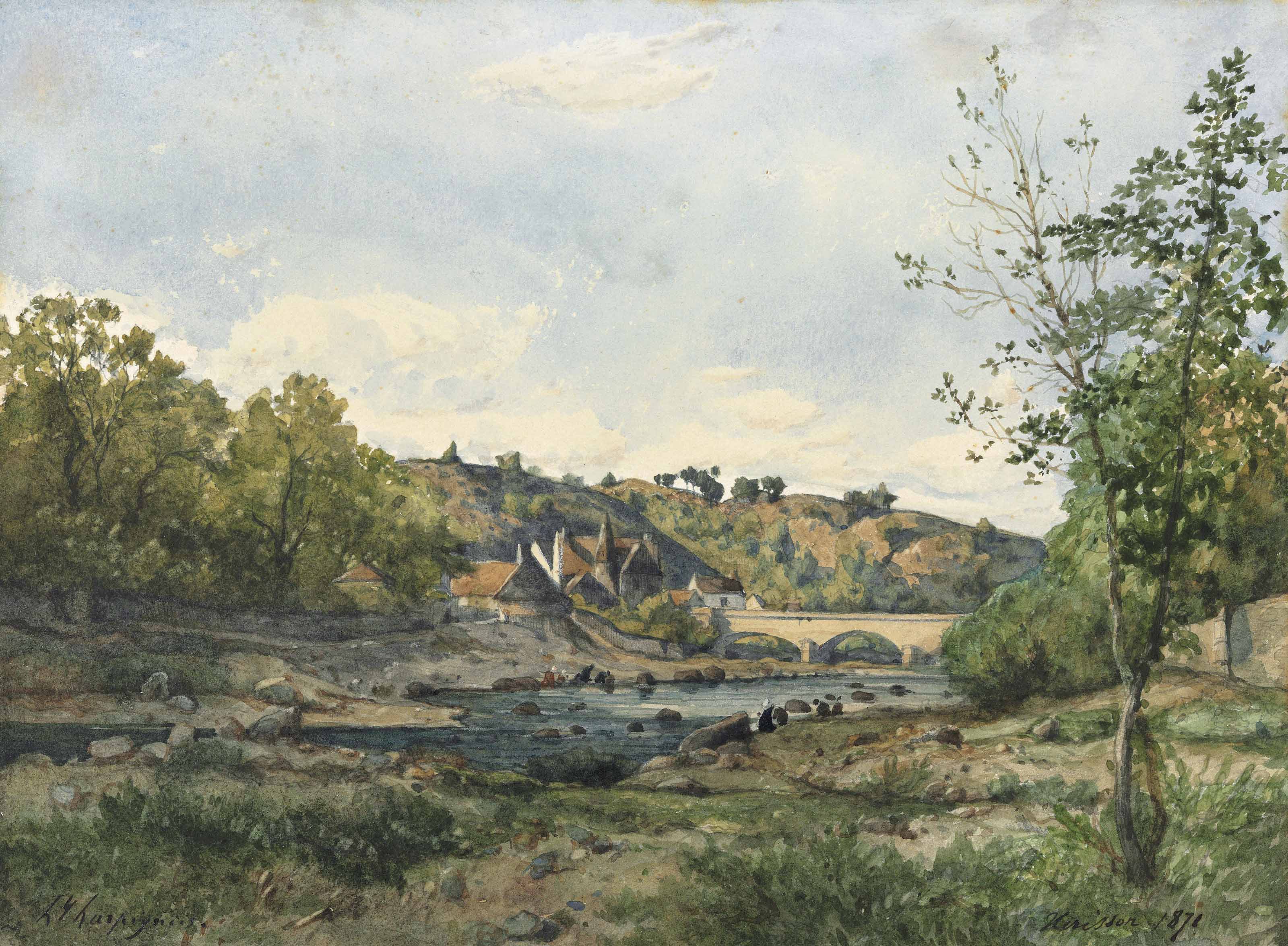 Théodore Rousseau (French, 1812–1867), Paysage d'Auvergne