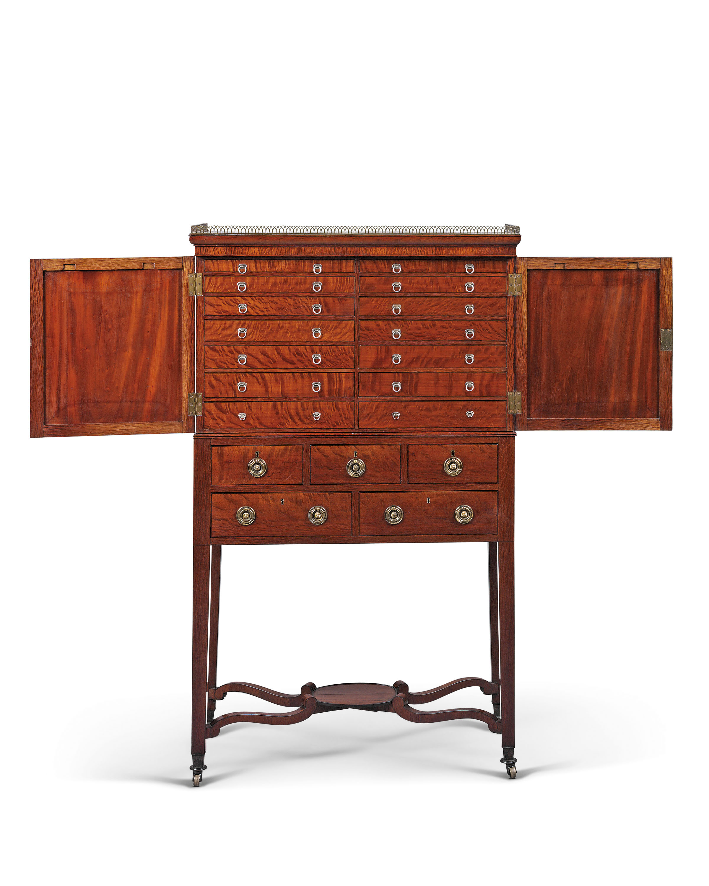 A Colonial Australian Casuarina And Cedar Collector S Cabinet On